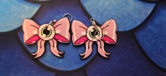 Eyeball Bow Earrings
