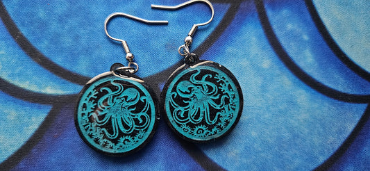 Octopus Resin Earrings