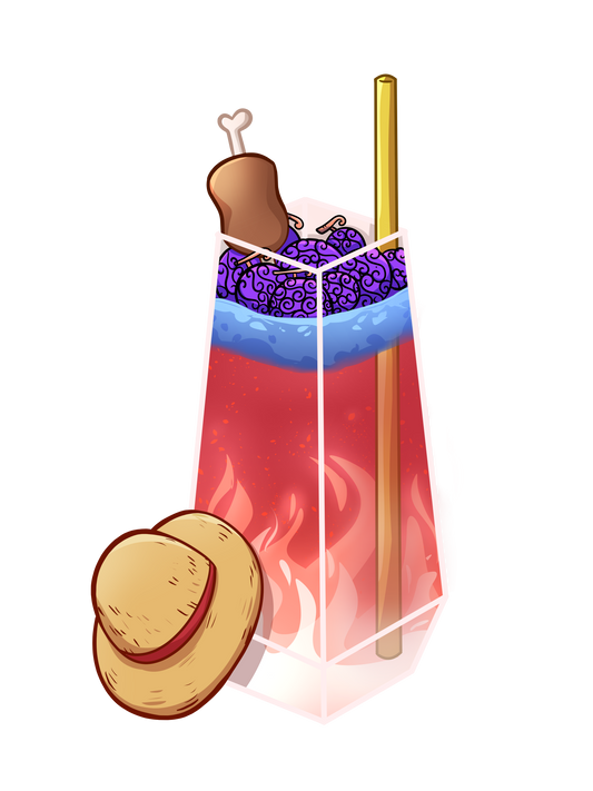 Monkey D. Luffy Drink Sticker