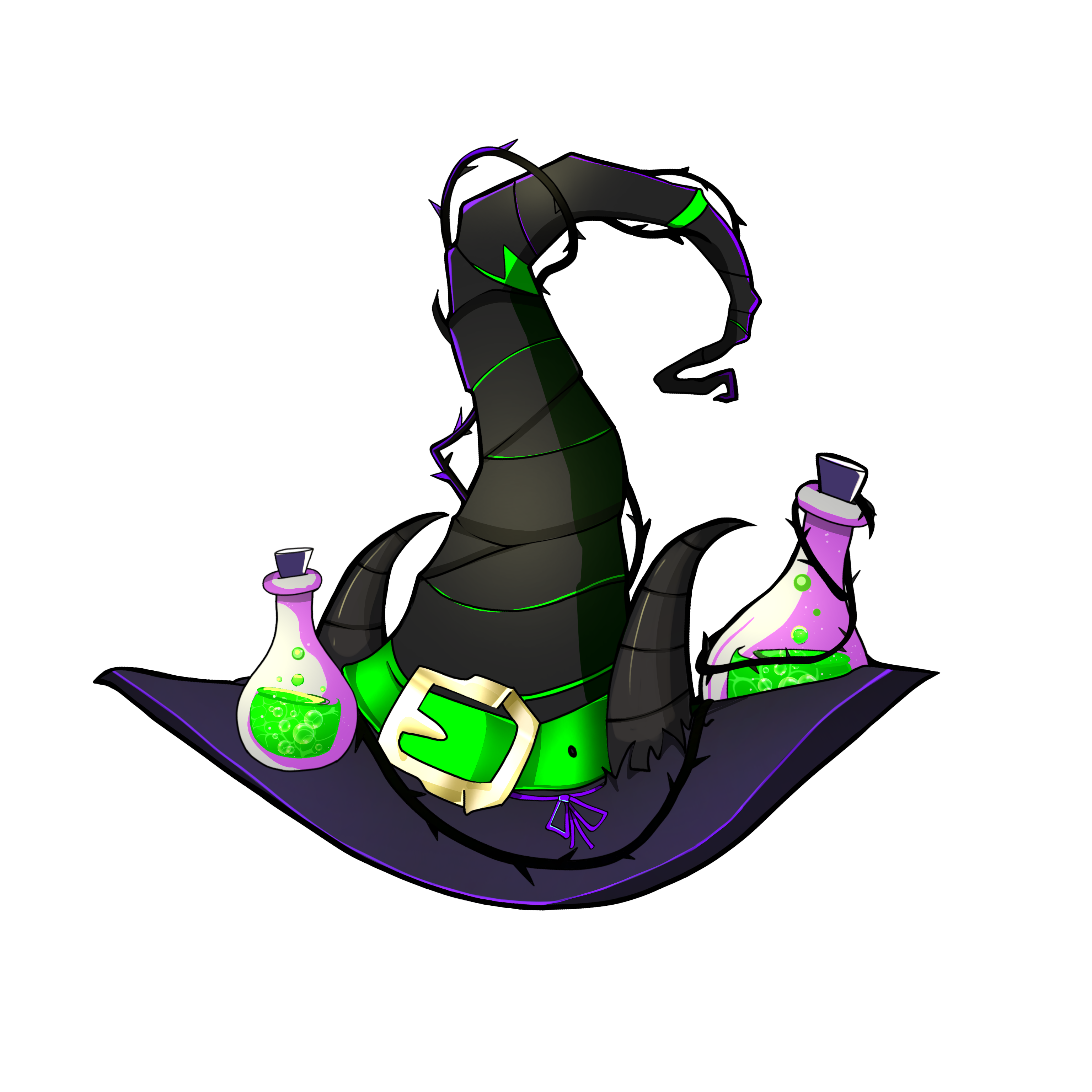 Maleficent Witch Hat Sticker