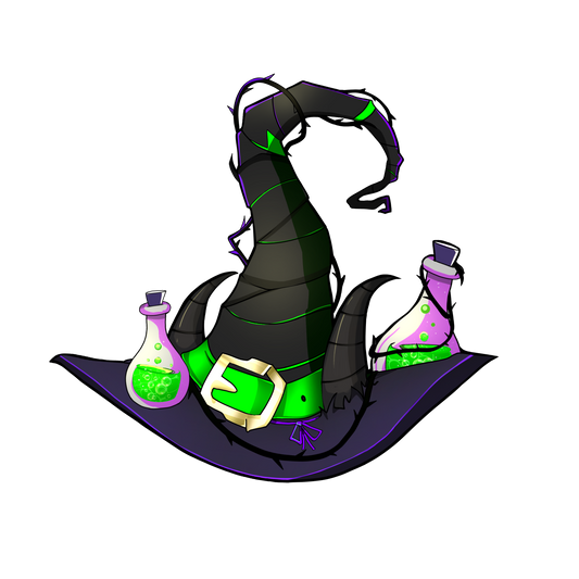 Maleficent Witch Hat Sticker