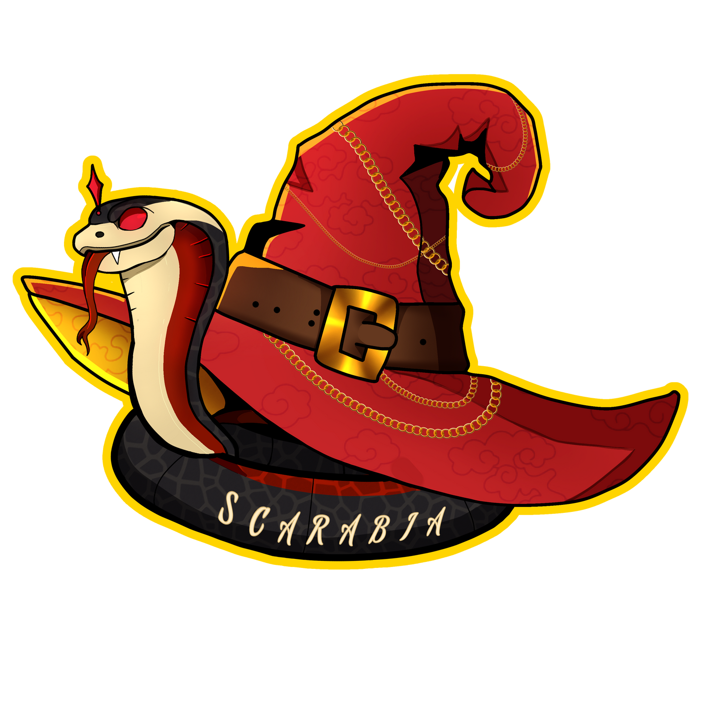 Scarabia Witch Hat Sticker