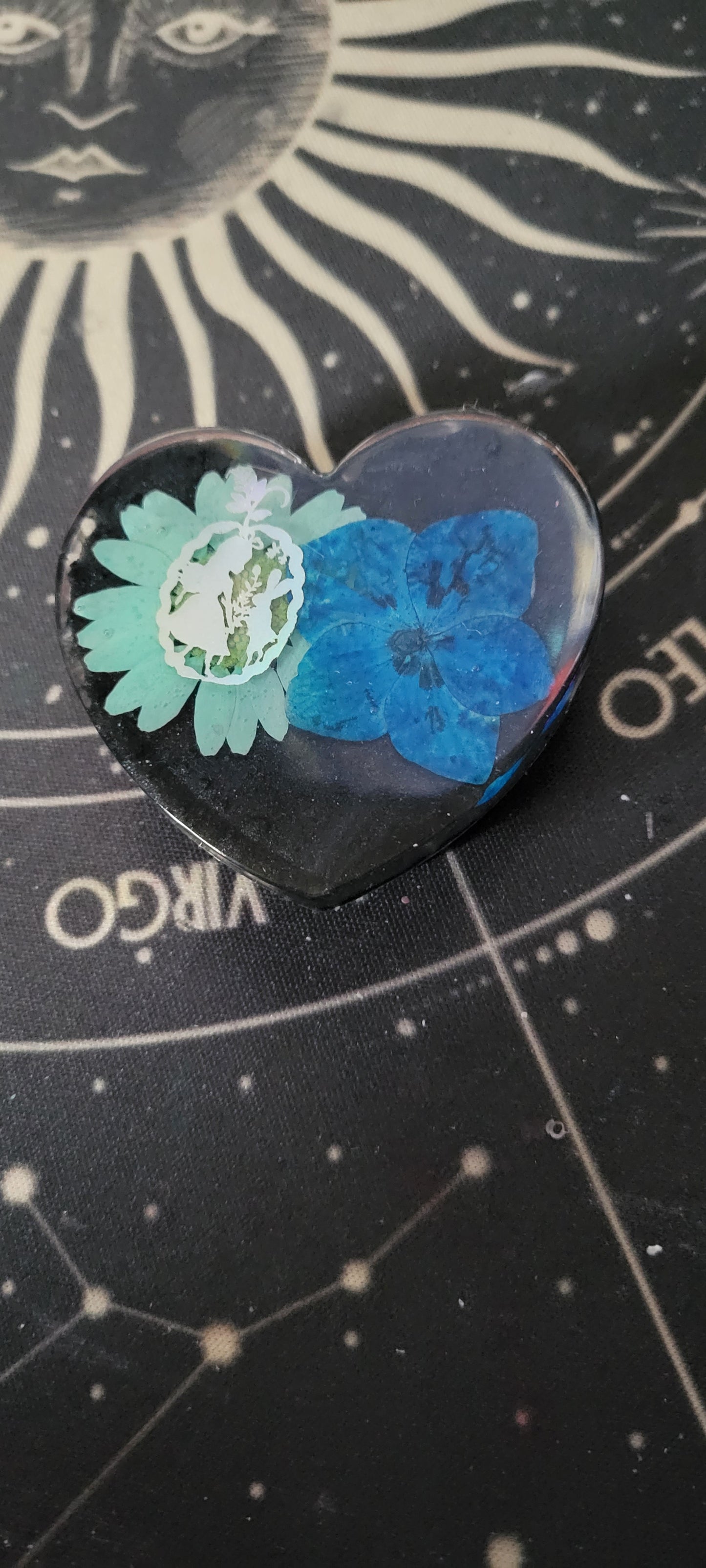 Blue Floral Phone Grip