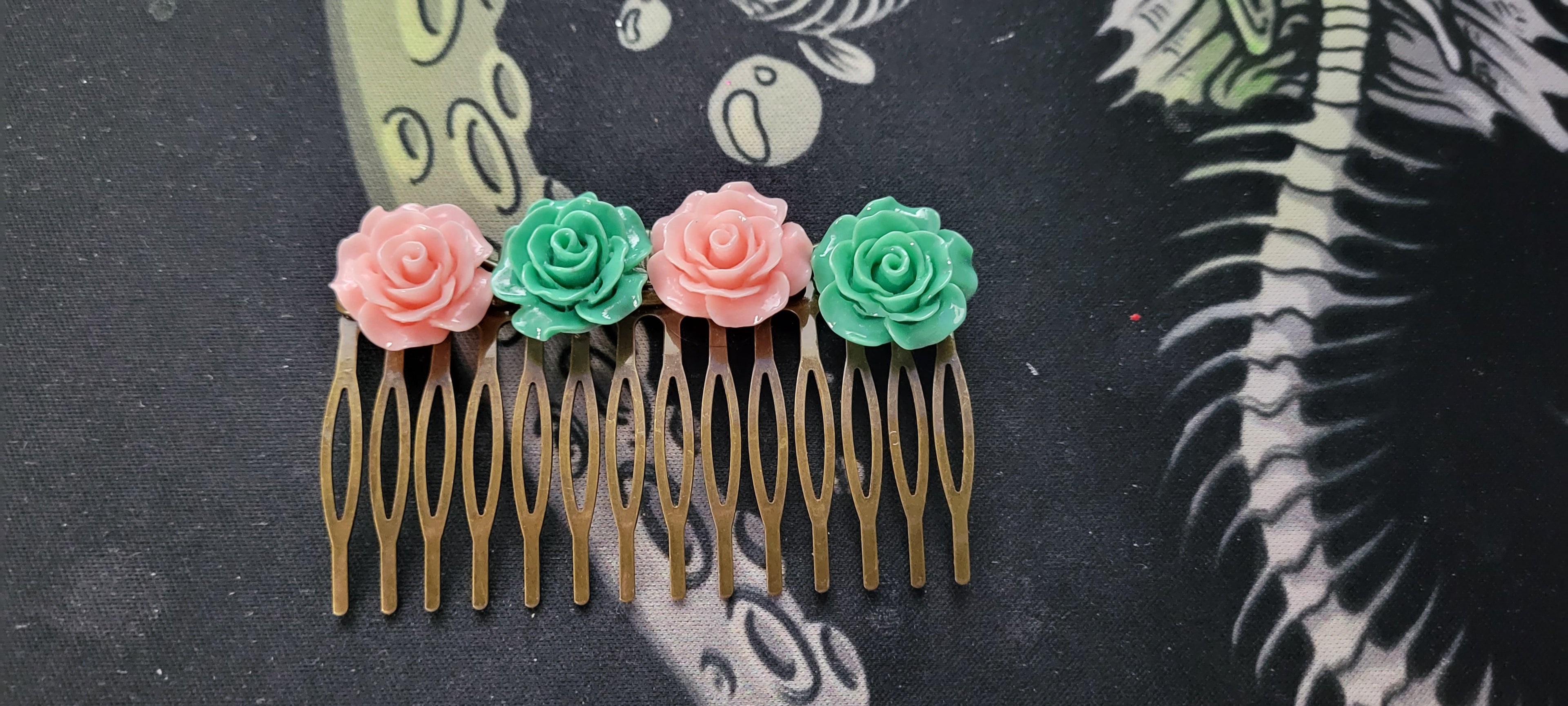 Flower Haircomb