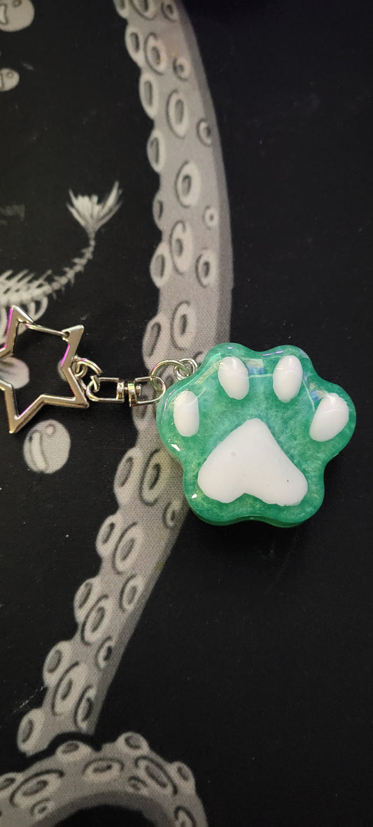 Paw Print Keychain