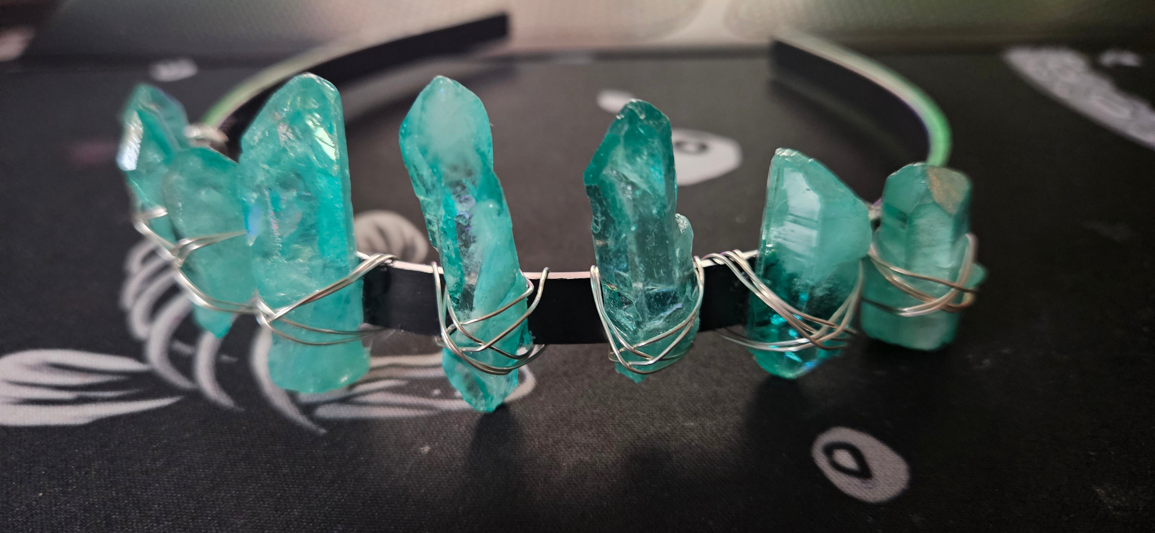 Turquoise Crystal Crown