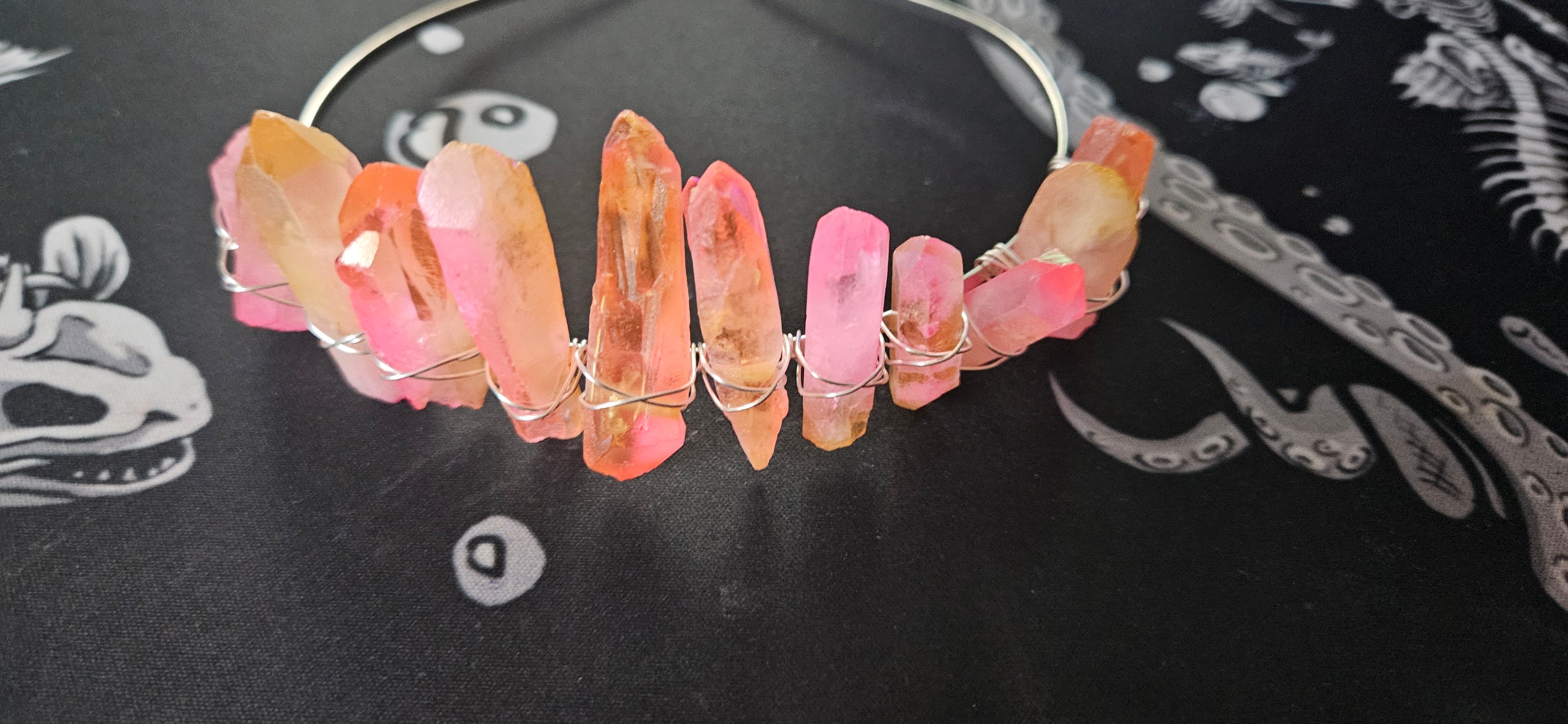 Peach Crystal Crown