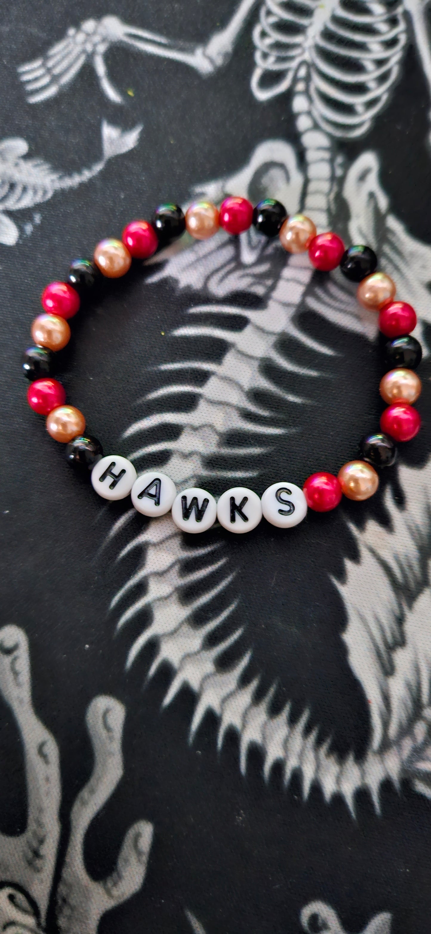 Hawks Bead Bracelet