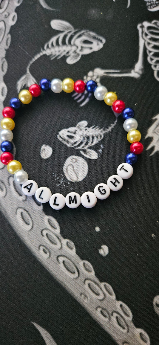 All Might Bead Bracelet