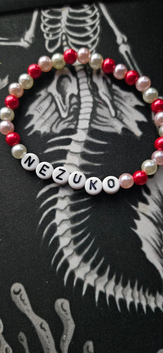 Nezuko Bead Bracelet