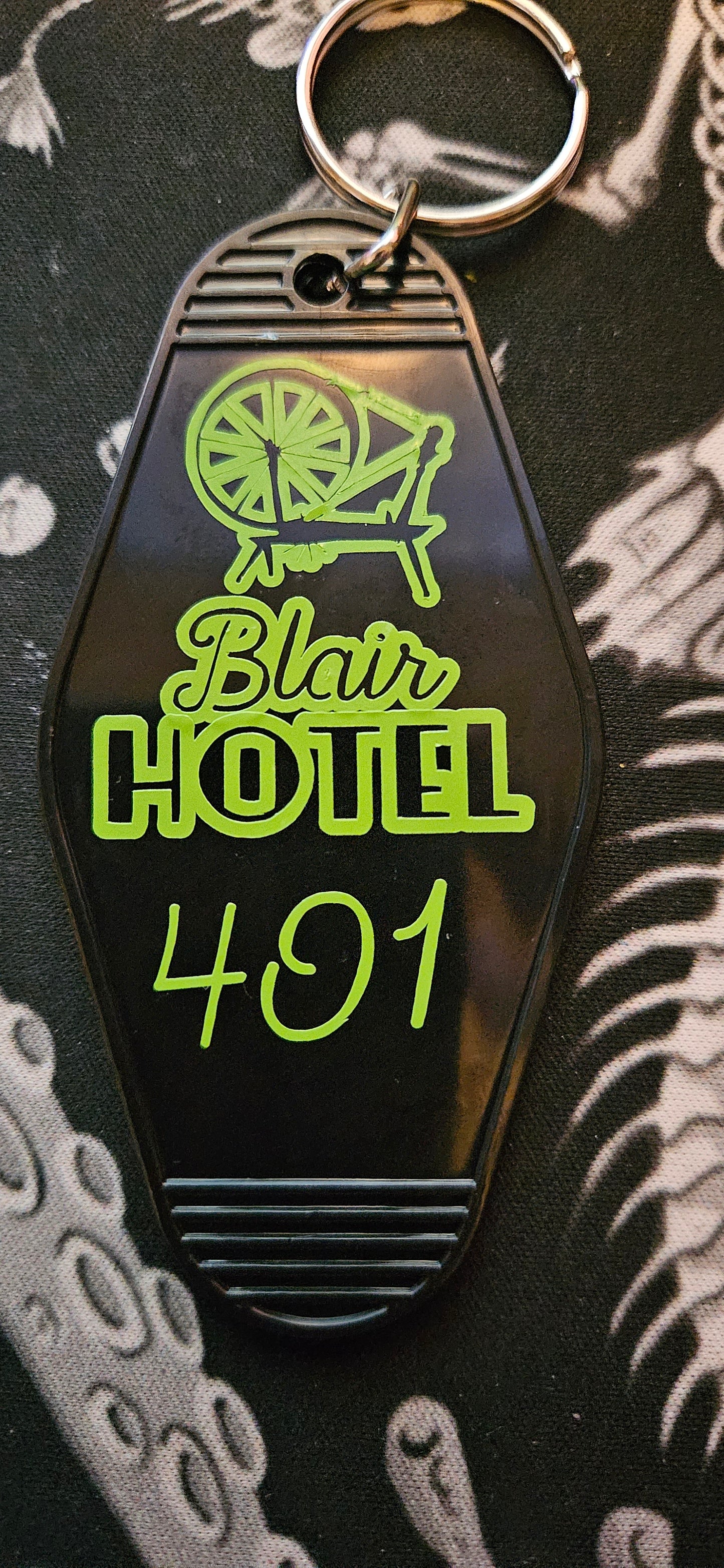 Sleeping Beauty Motel Keychain