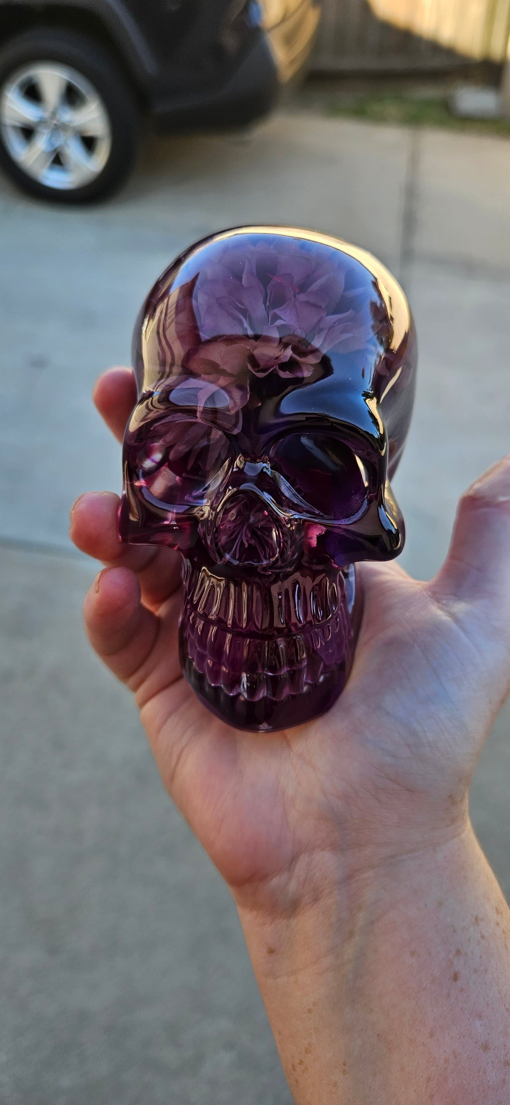 Elegant Purple Skull