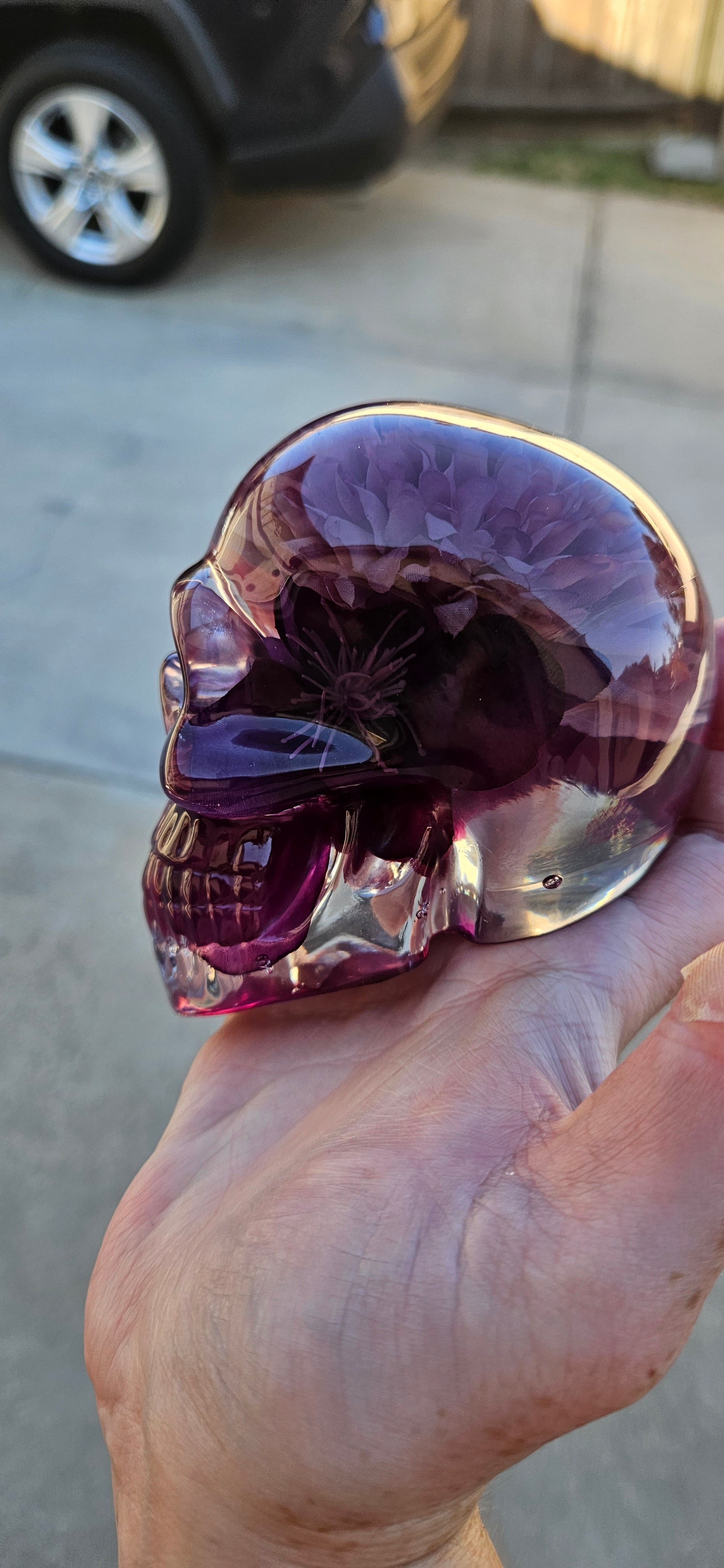 Elegant Purple Skull