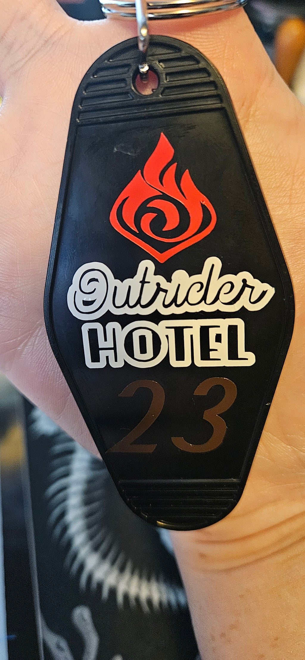 Amber Hotel Keychain