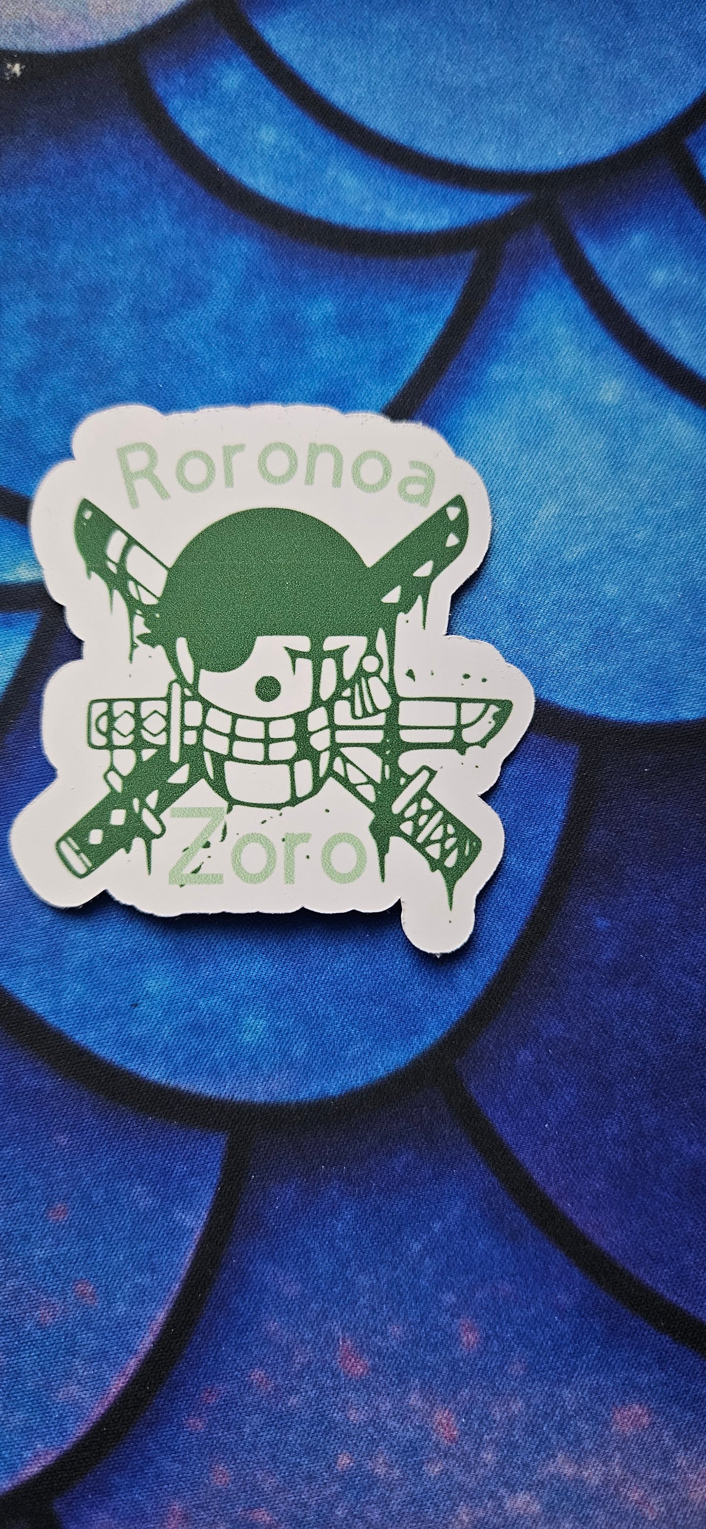 Pirate Hunter Zoro Jolly Roger Sticker