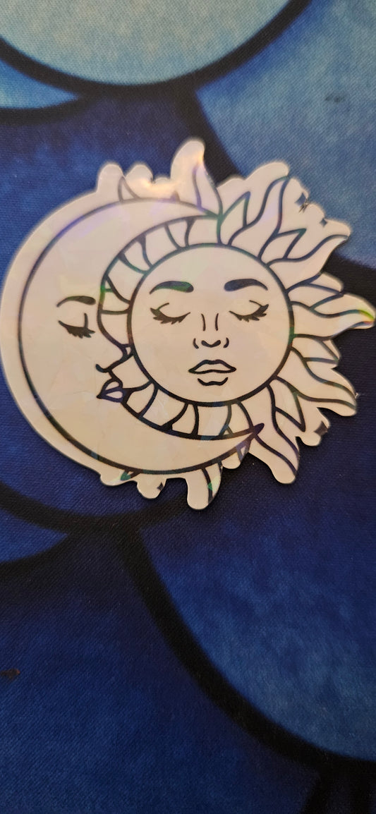 Moon and Sun Sticker