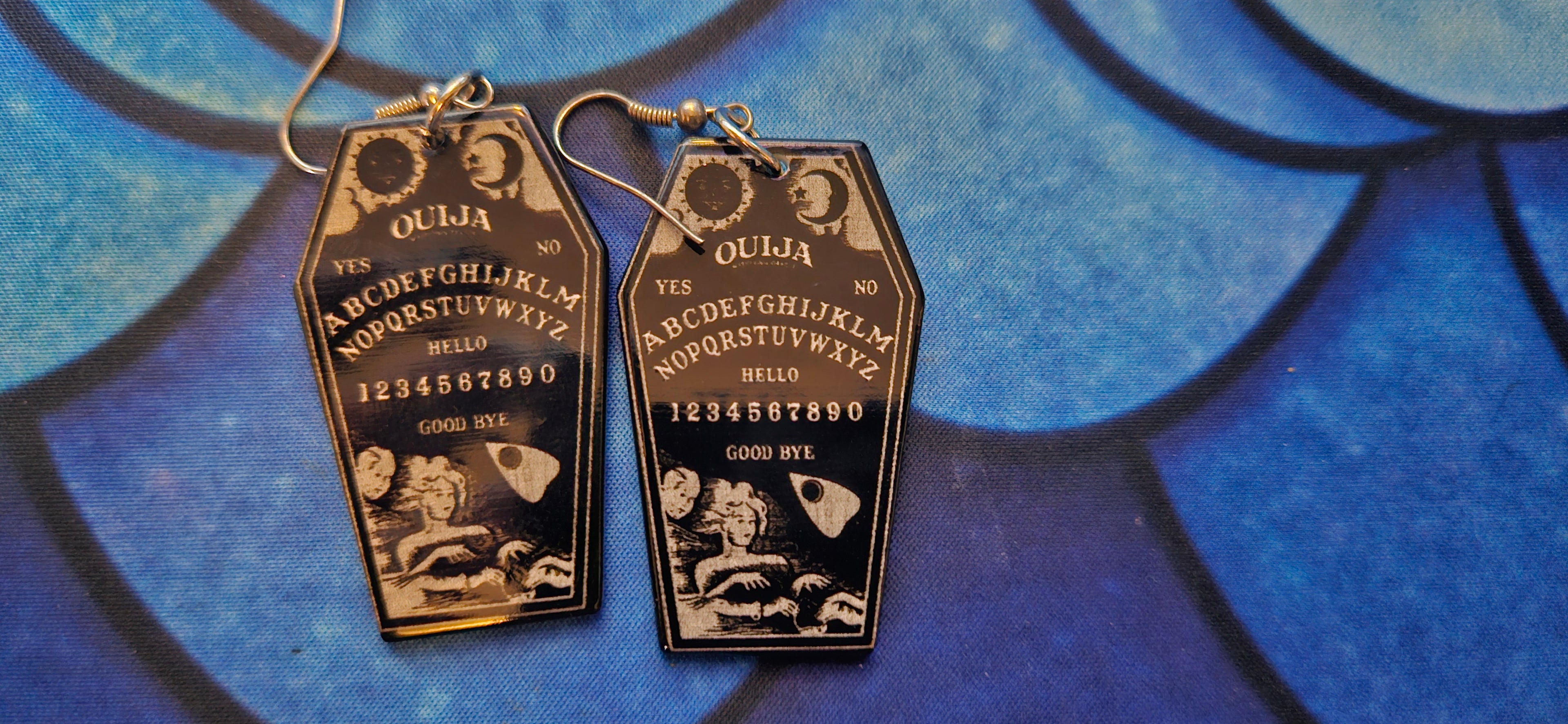 Oujia Board Spooky Earrings