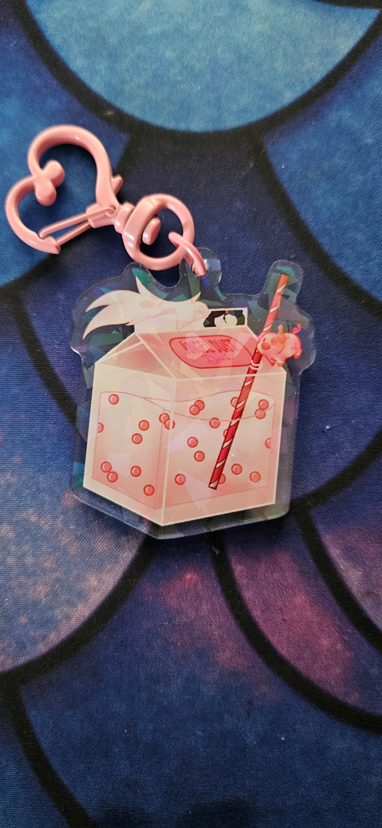 Angel Dust Milk Carton Acrylic Keychain