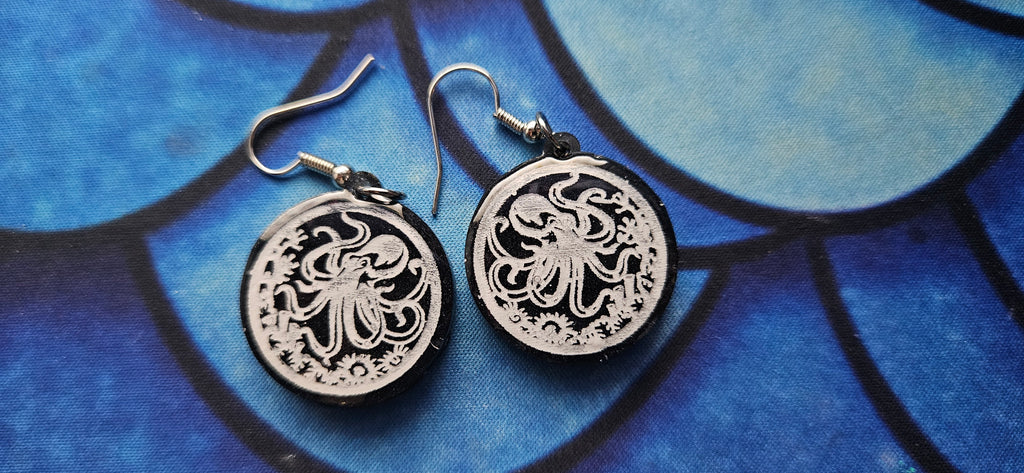 Octopus Resin Earrings