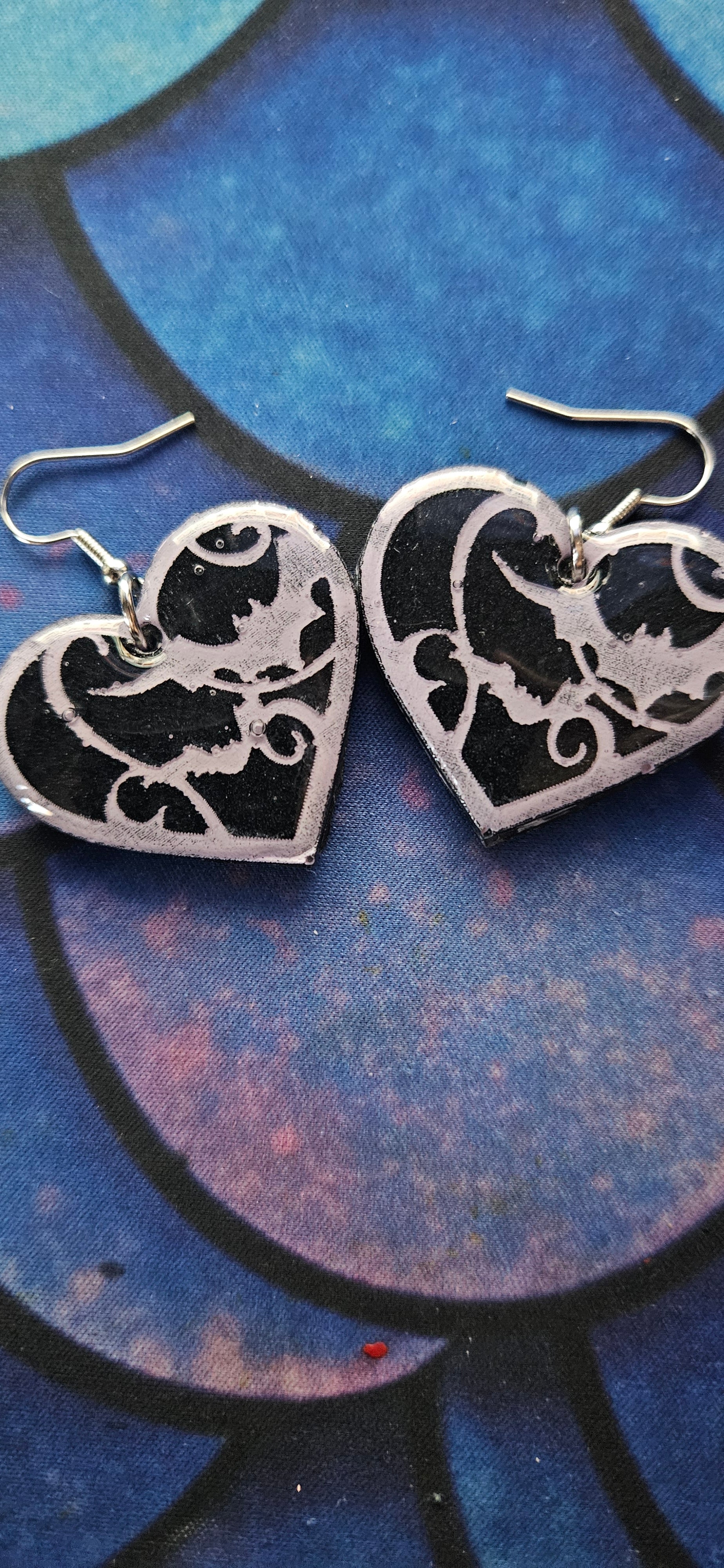 Bats Hearts Earrings
