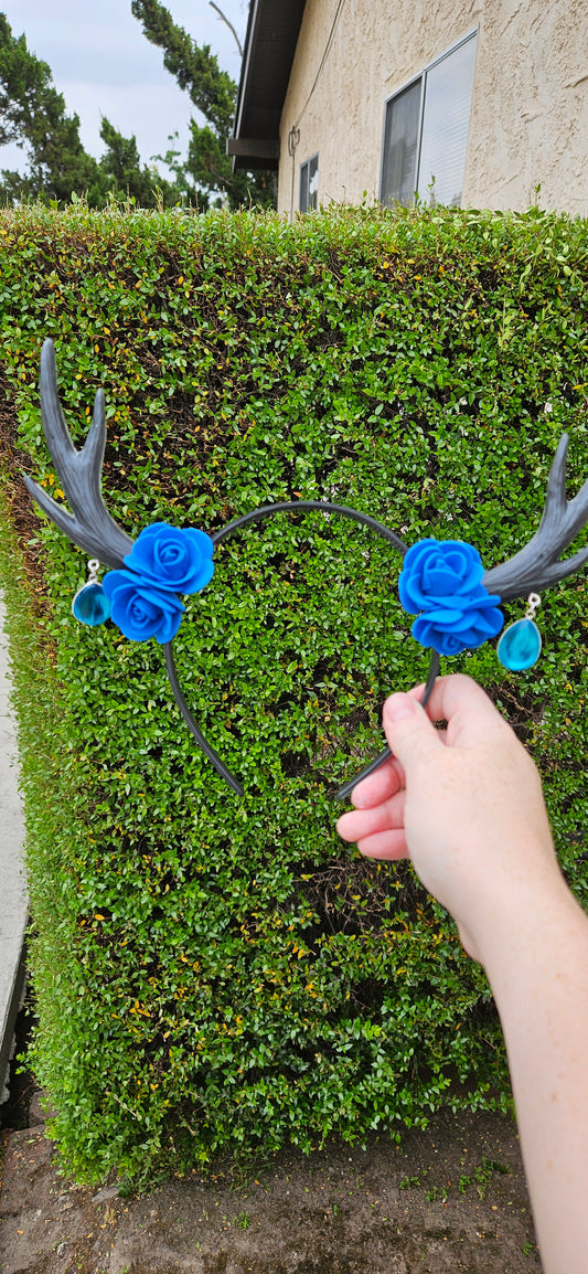 Blue Antler Headband