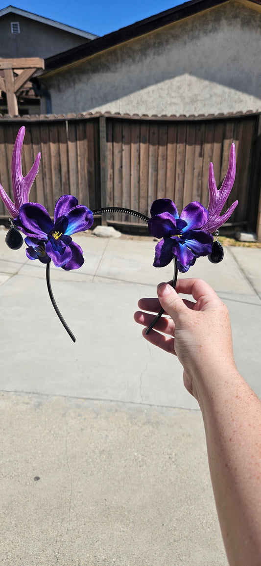 Purple Antler Headband