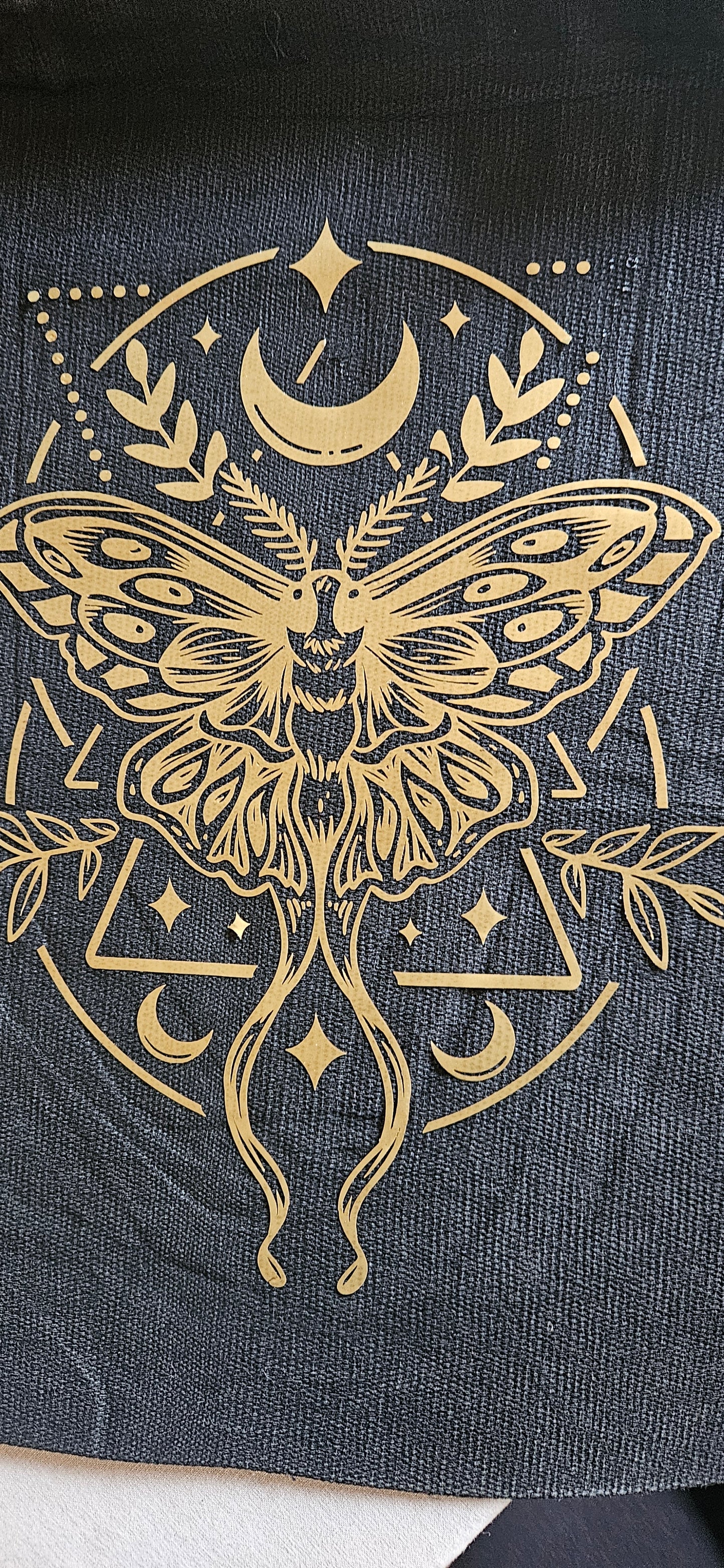 Moth and Moon Tote Bag