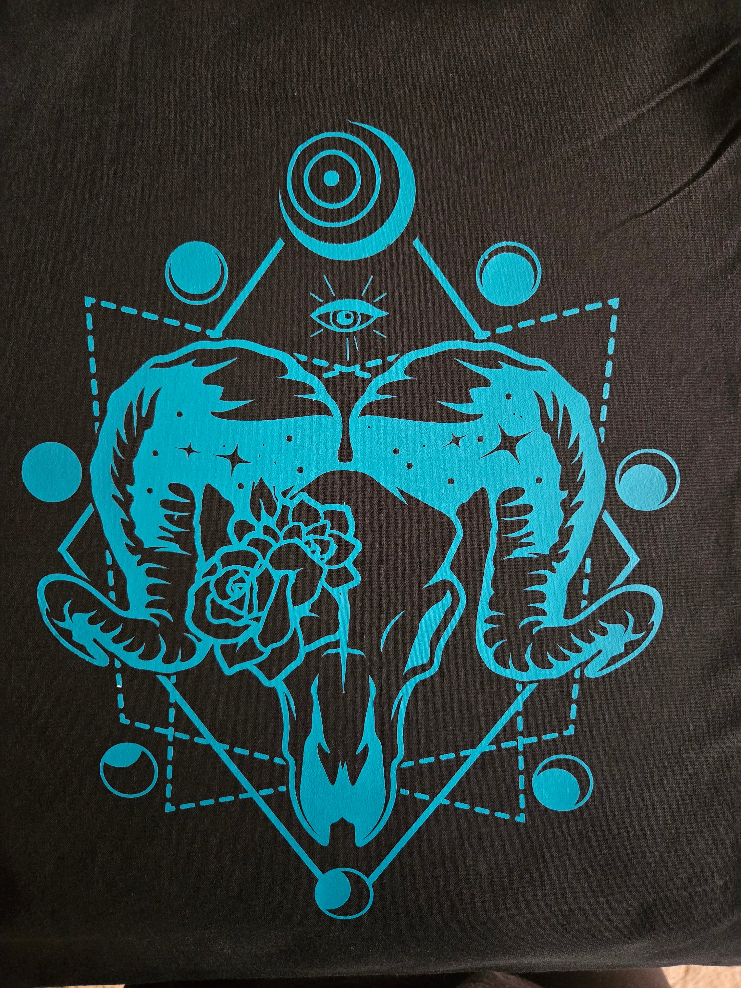 Ram and Rose tote bag