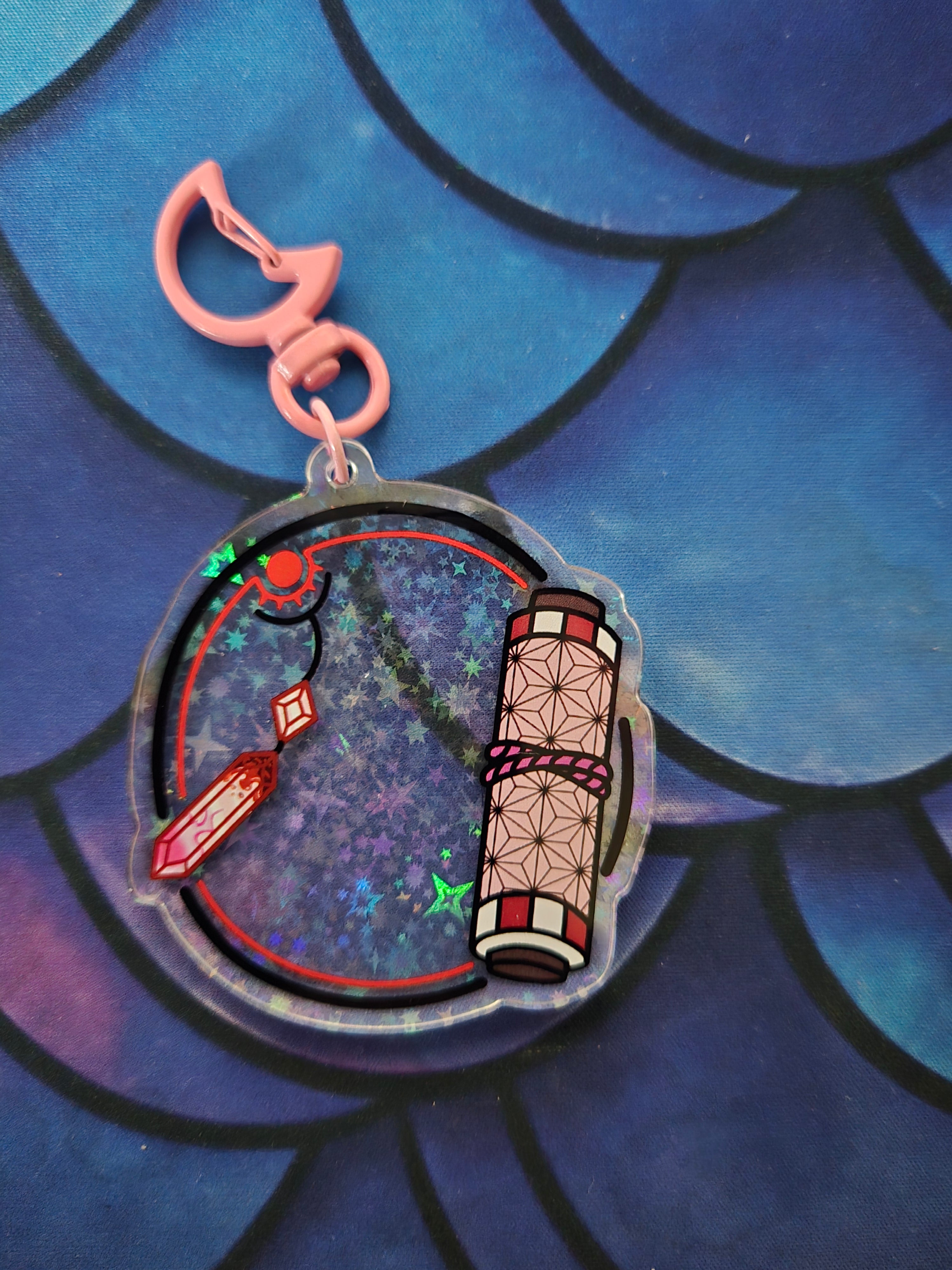 Demon Slayer Charm and Scroll