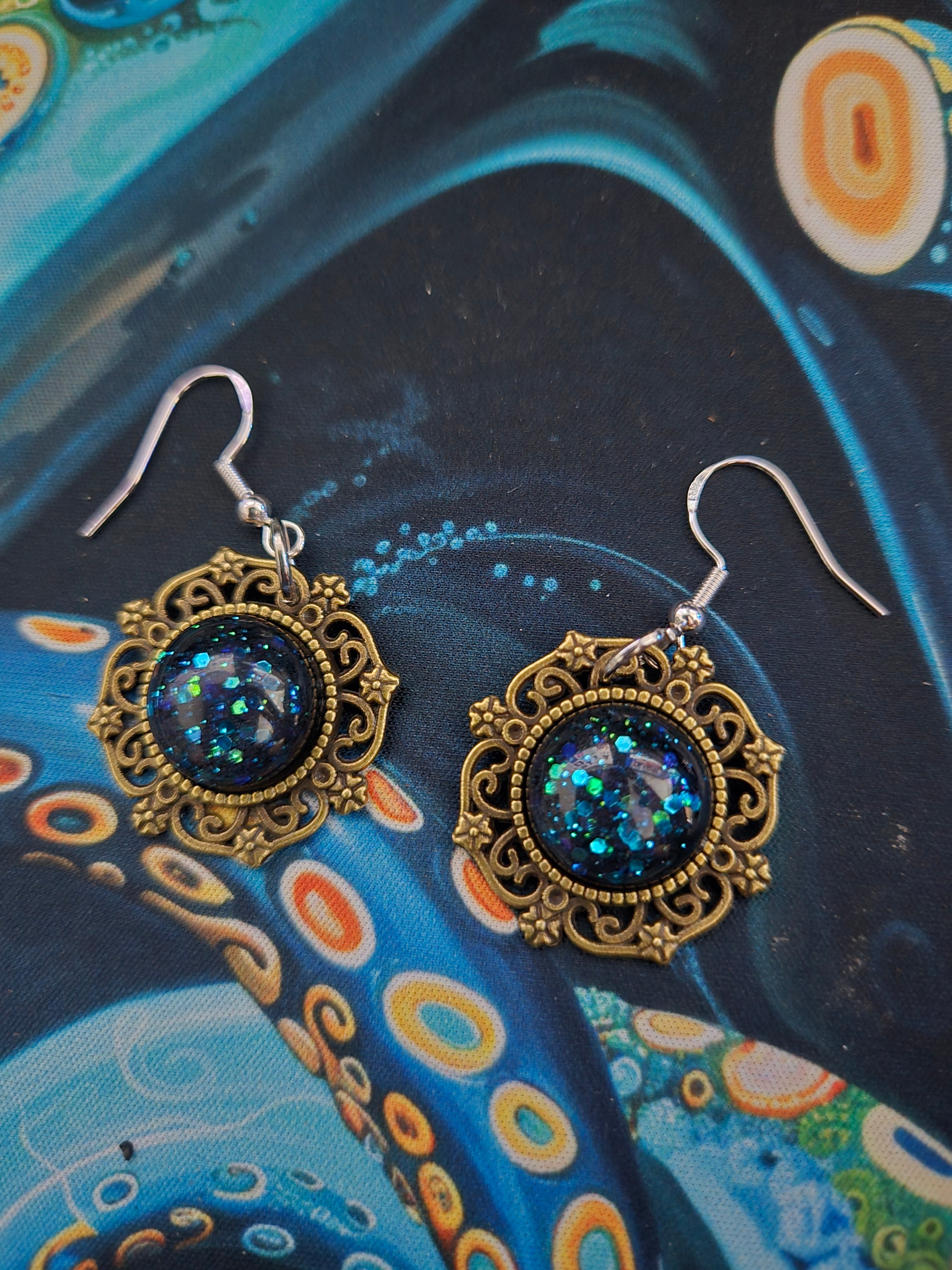 Bronze Round Earrings