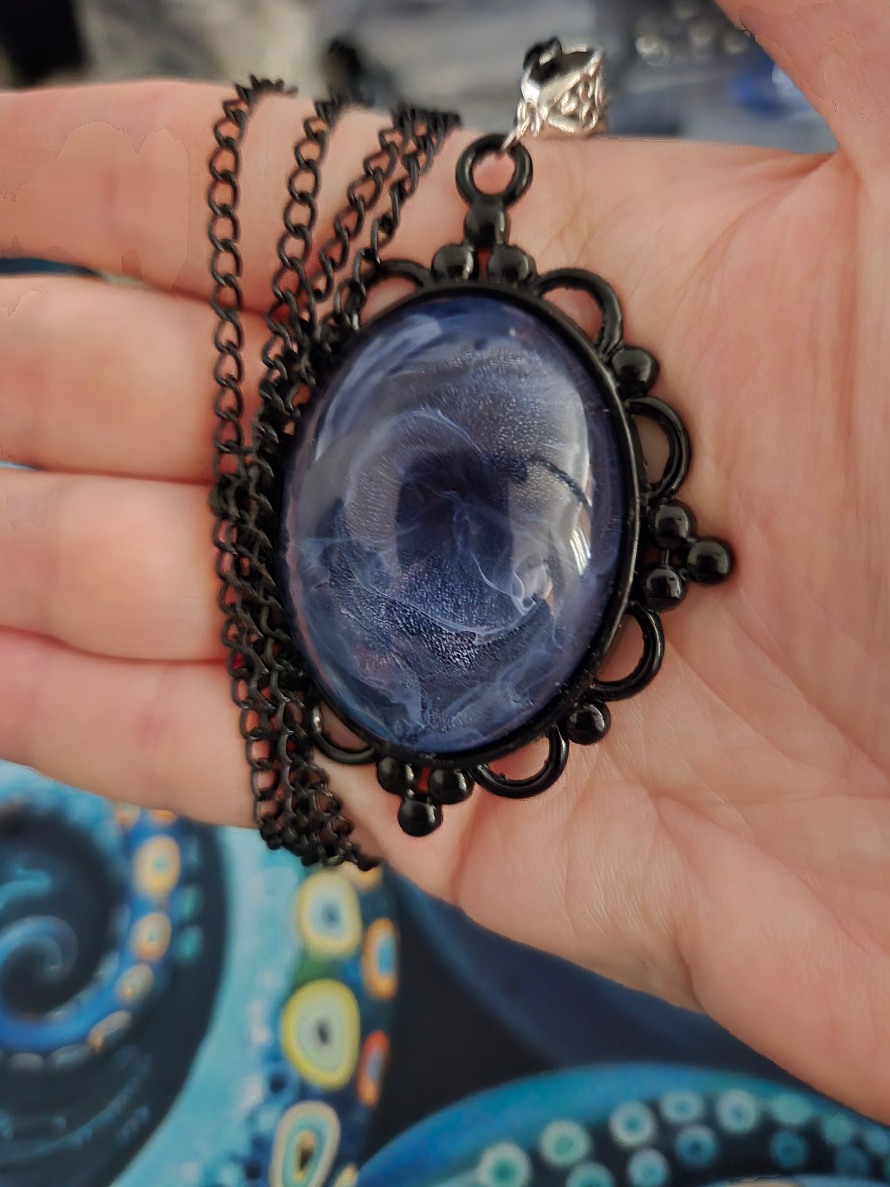 Dark Blue Necklace