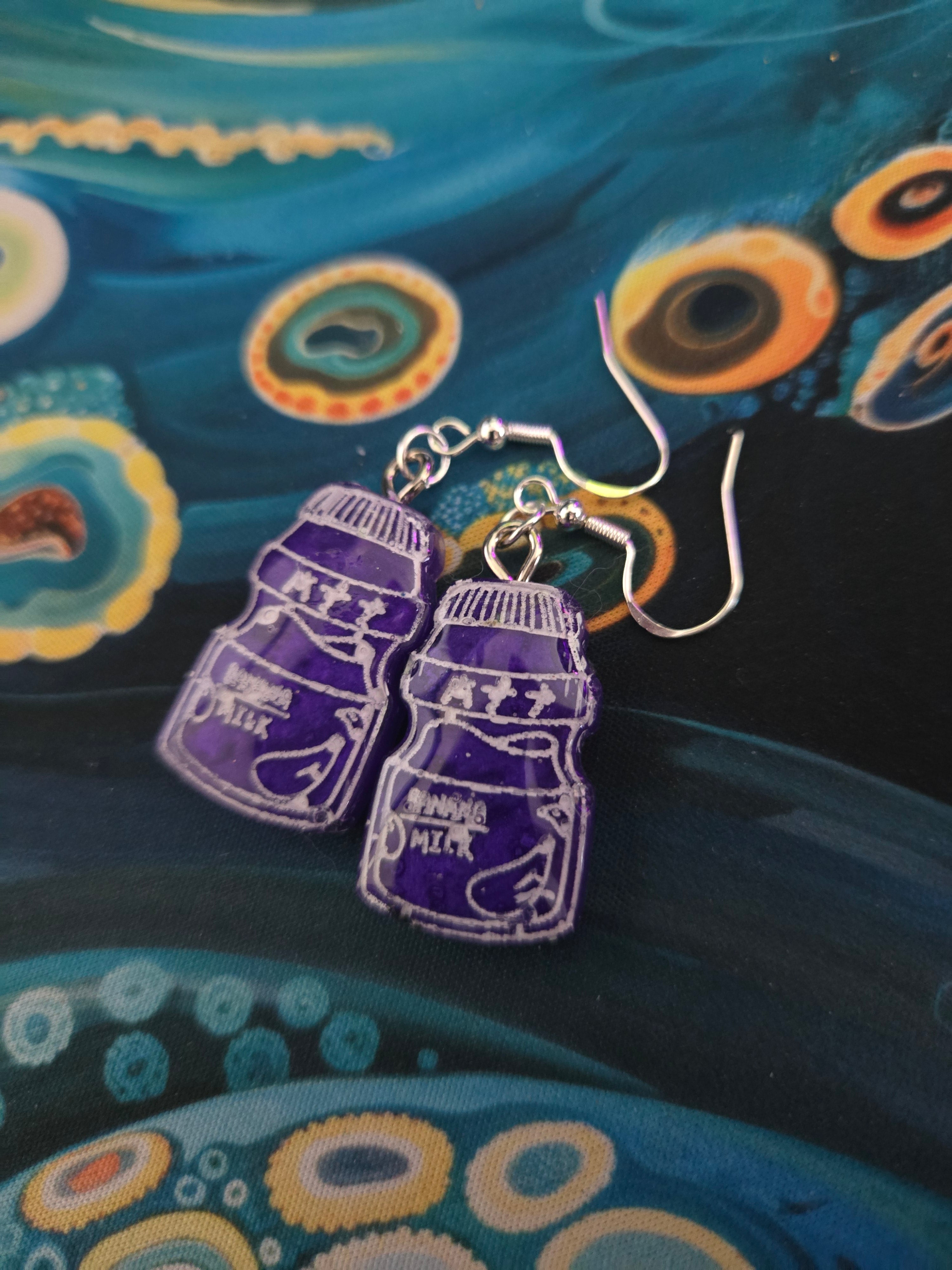 Milk Carton Earrings