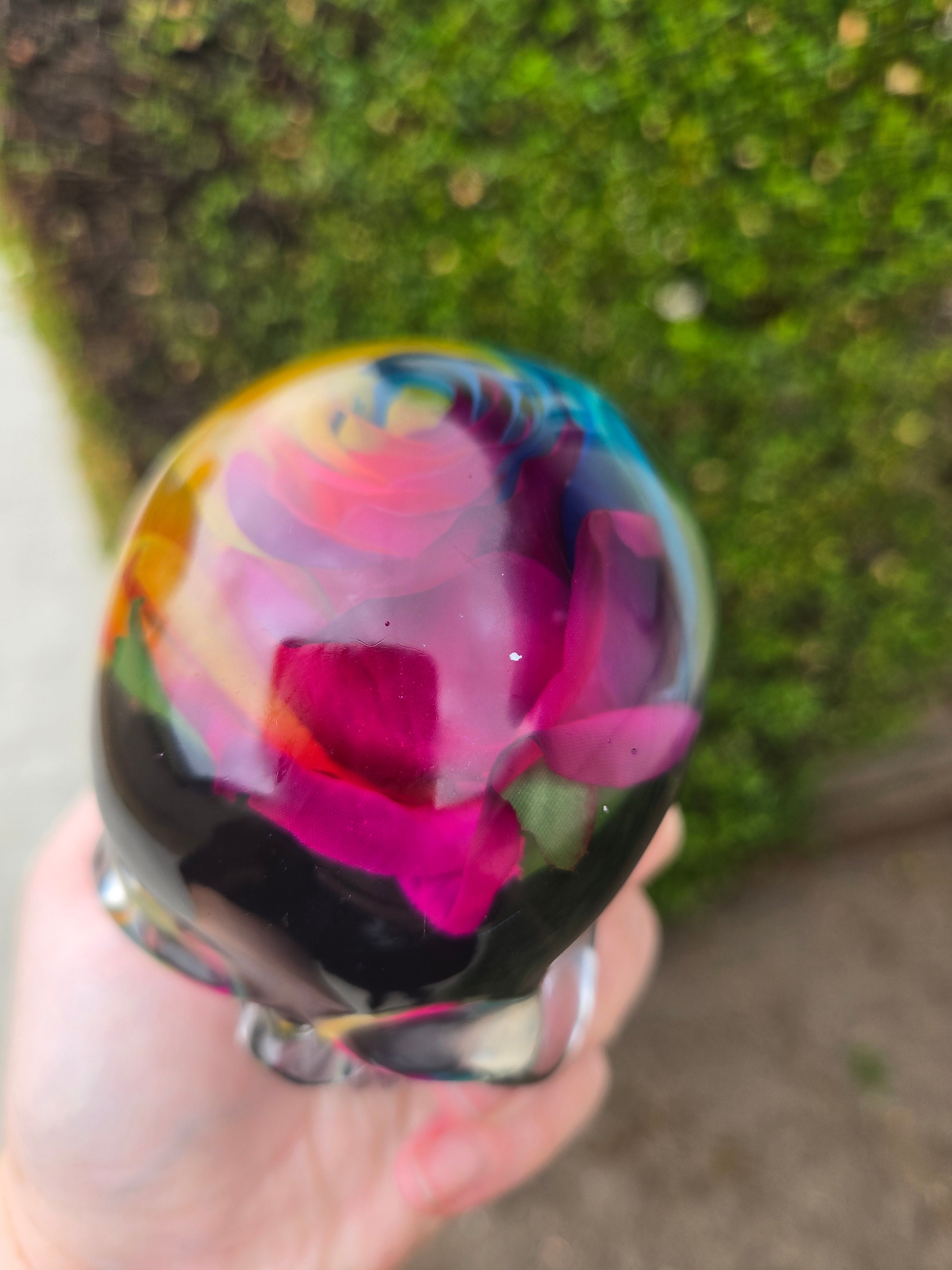 Rainbow Rose Skull