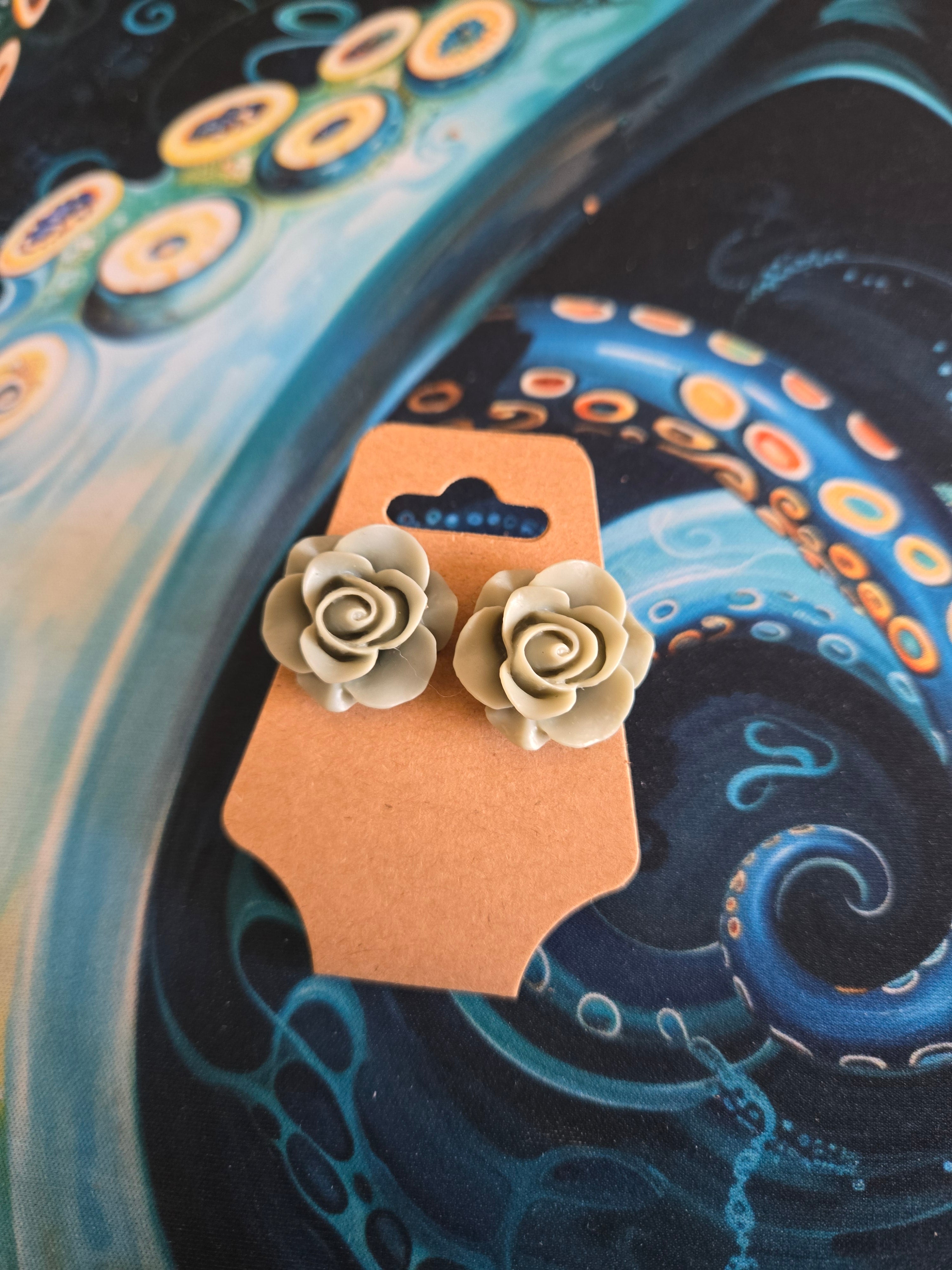 Colorful Flowers Earrings