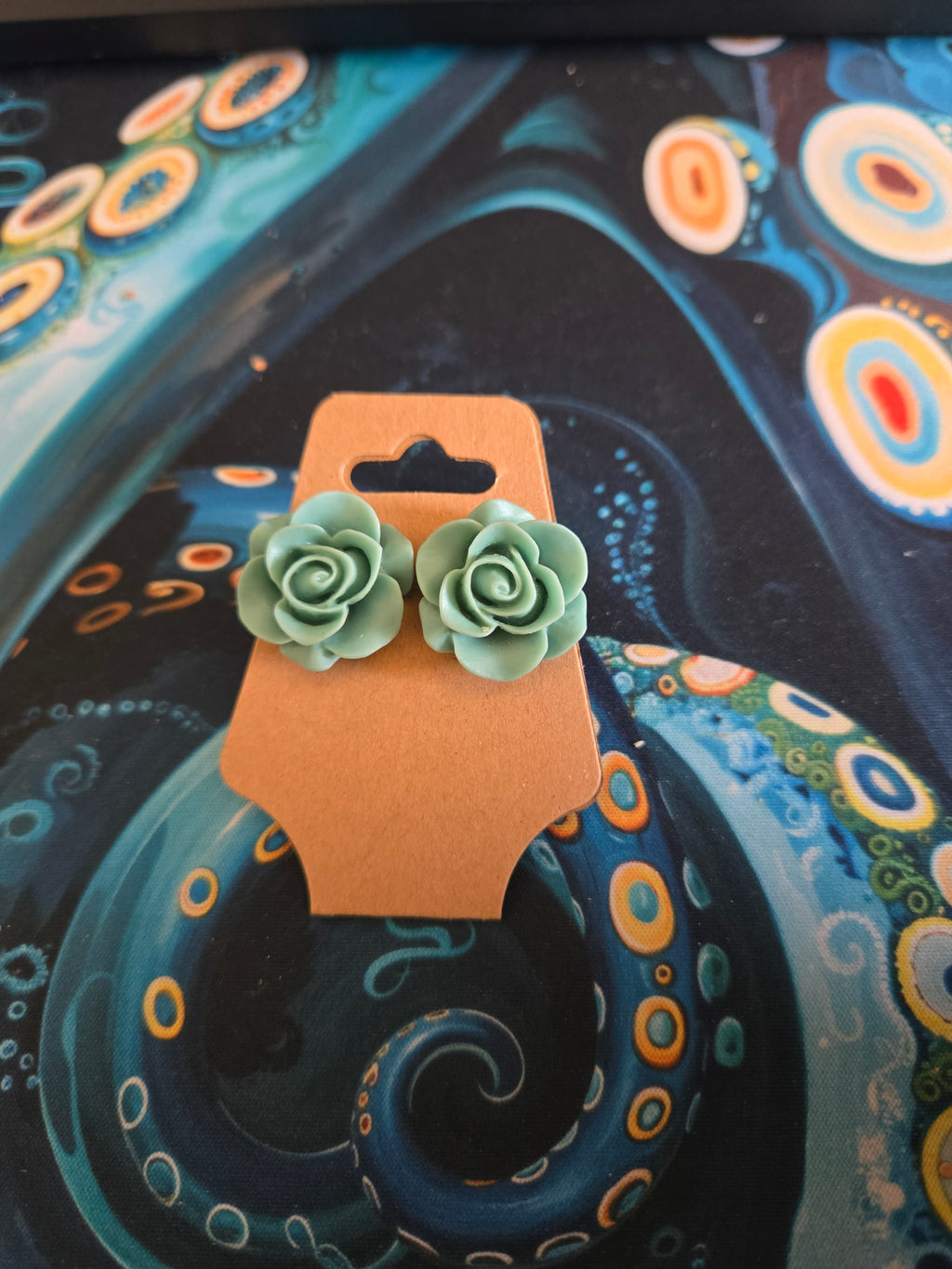 Colorful Flowers Earrings