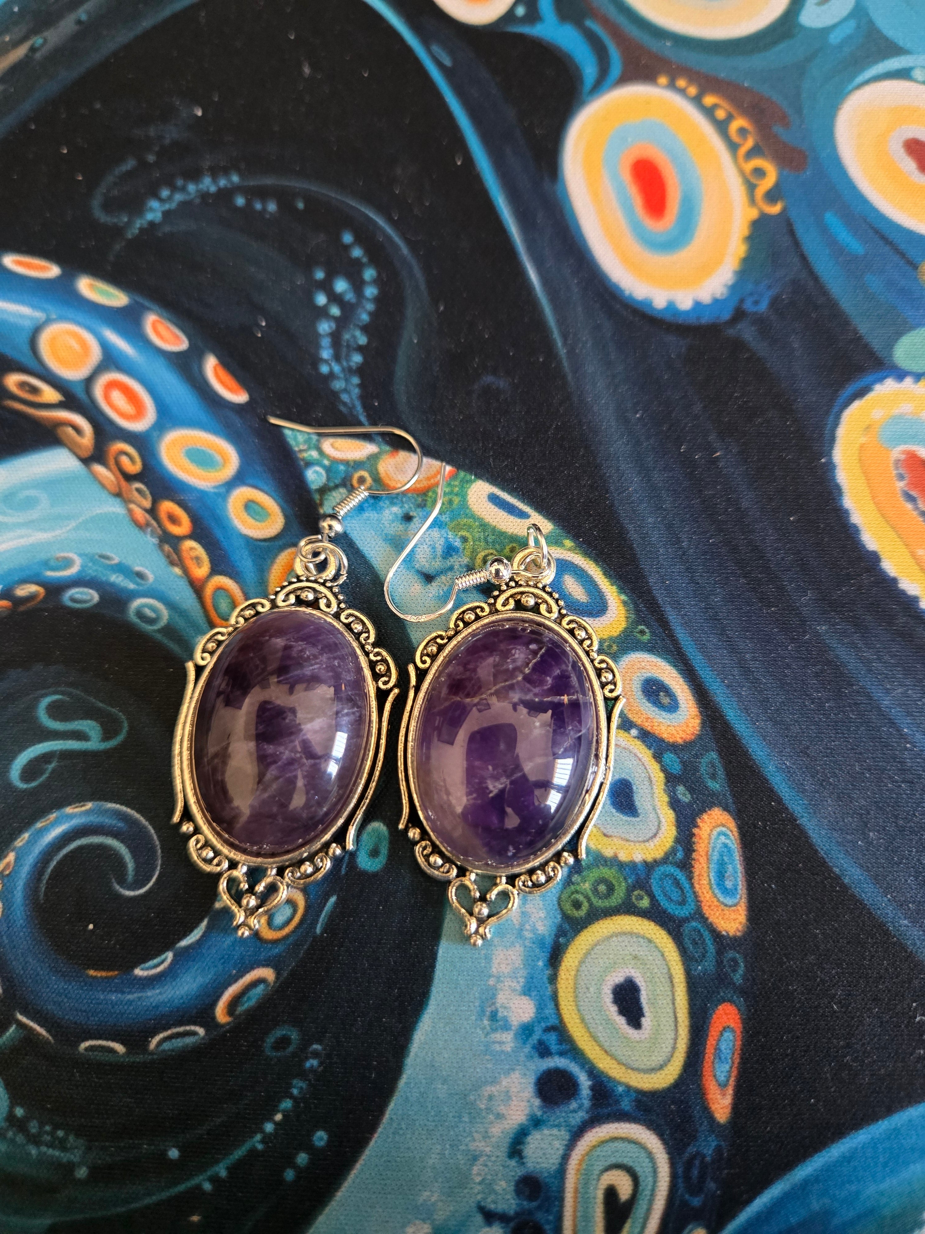 Amethyst Victorian Earrings
