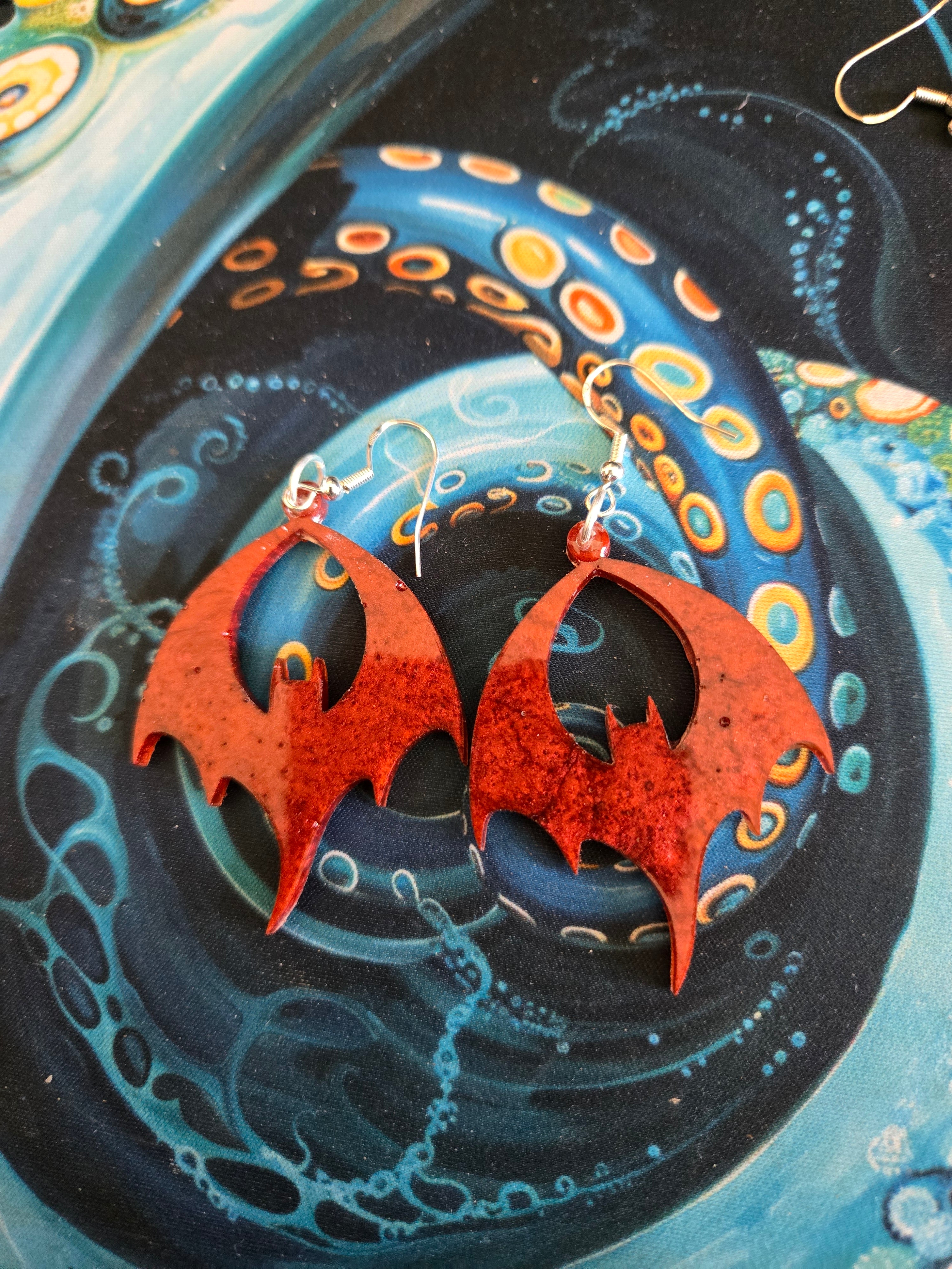 Bat Earrings