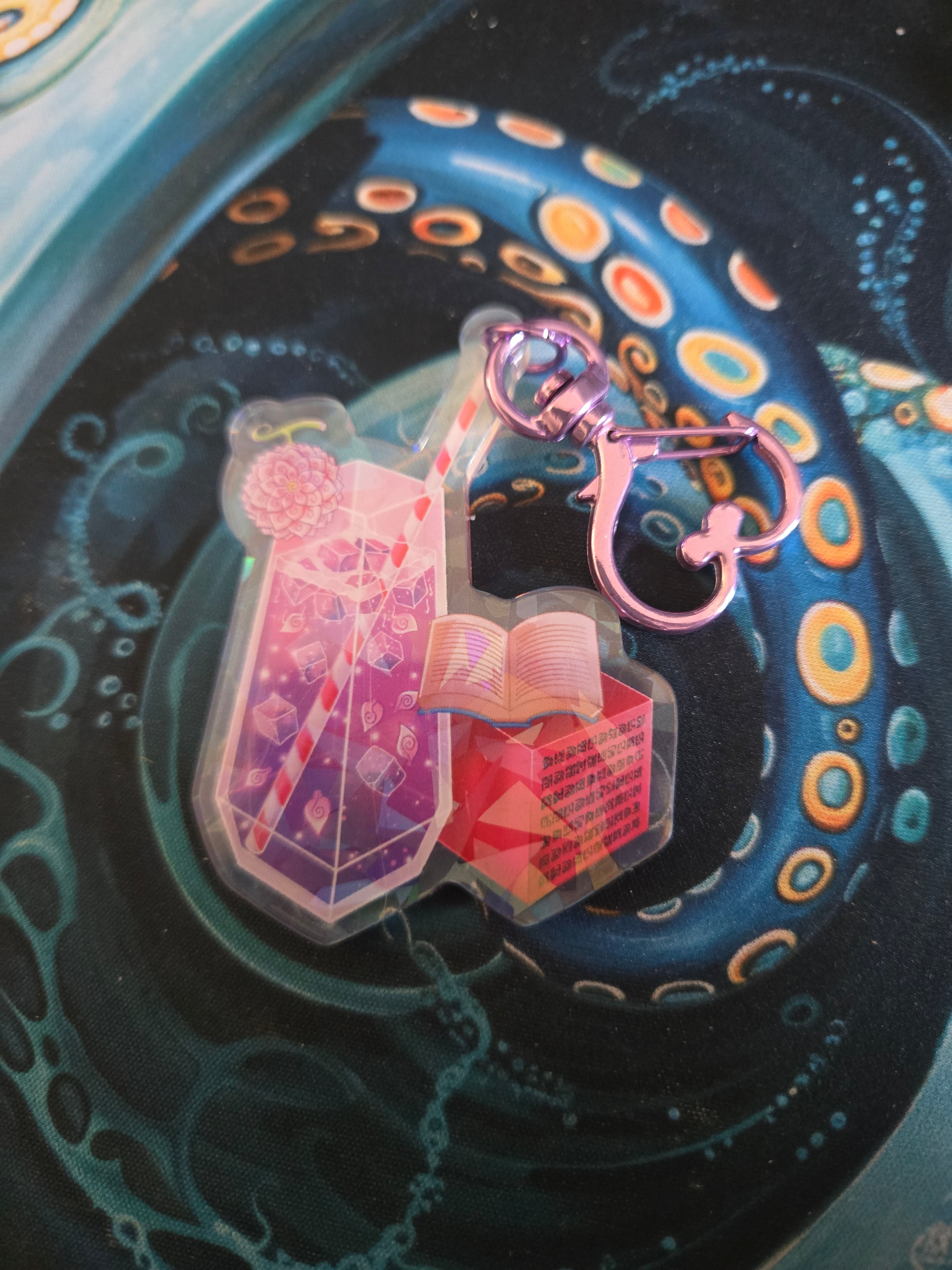 Robin Cocktail Keychain