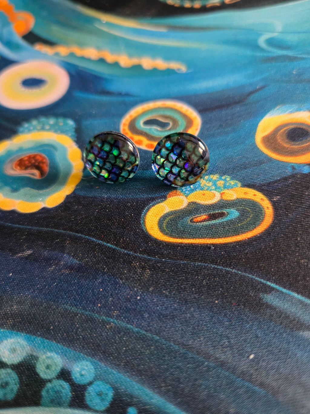Mermaid Scale Earrings