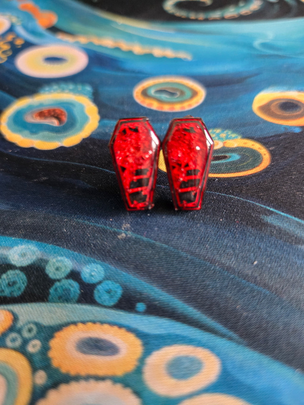 Coffin Earring Studs