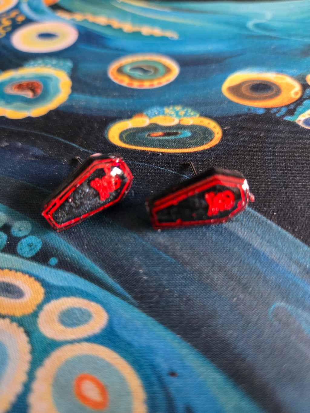 Coffin Earring Studs