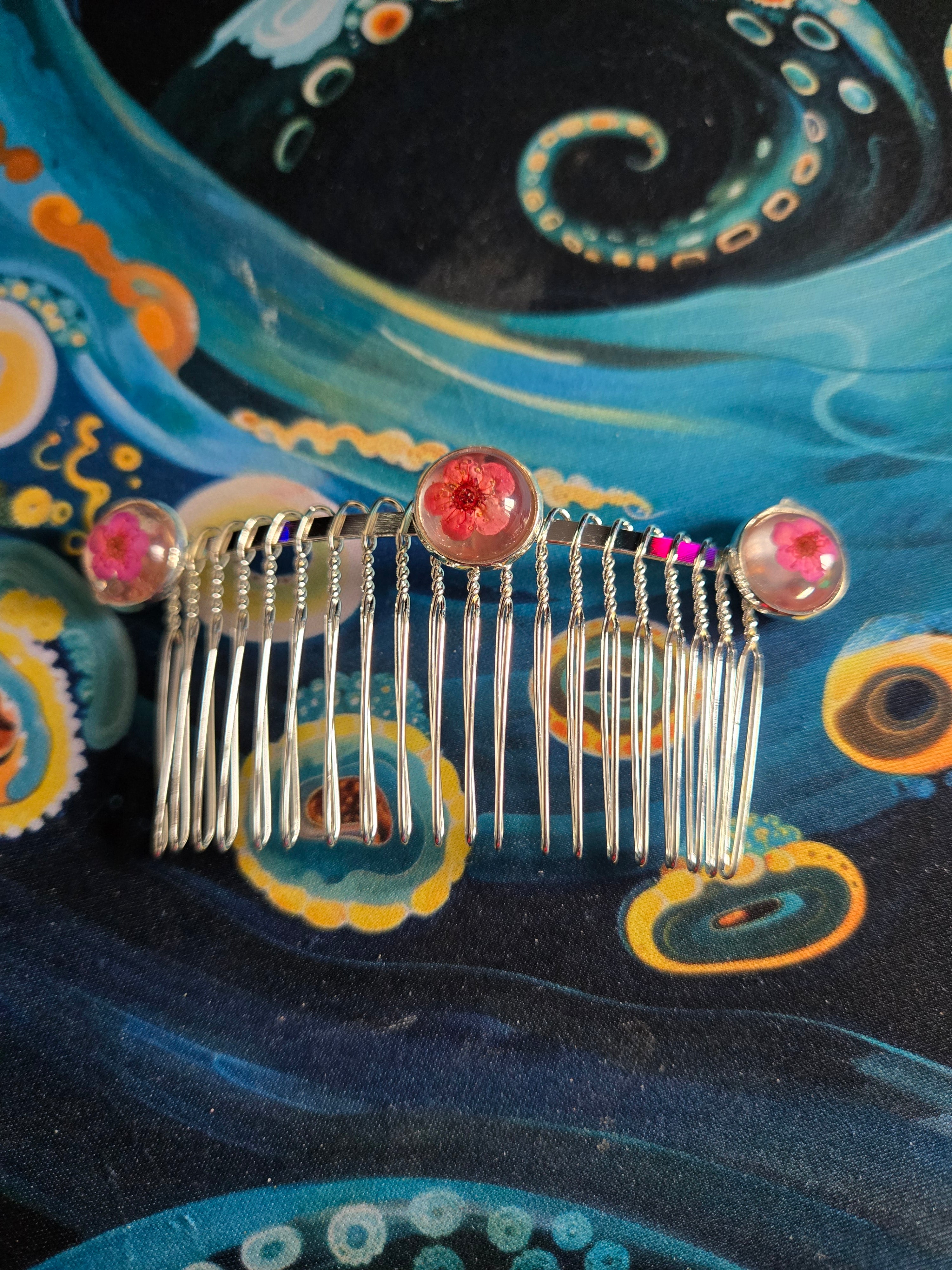 Cherry Blossom Haircomb