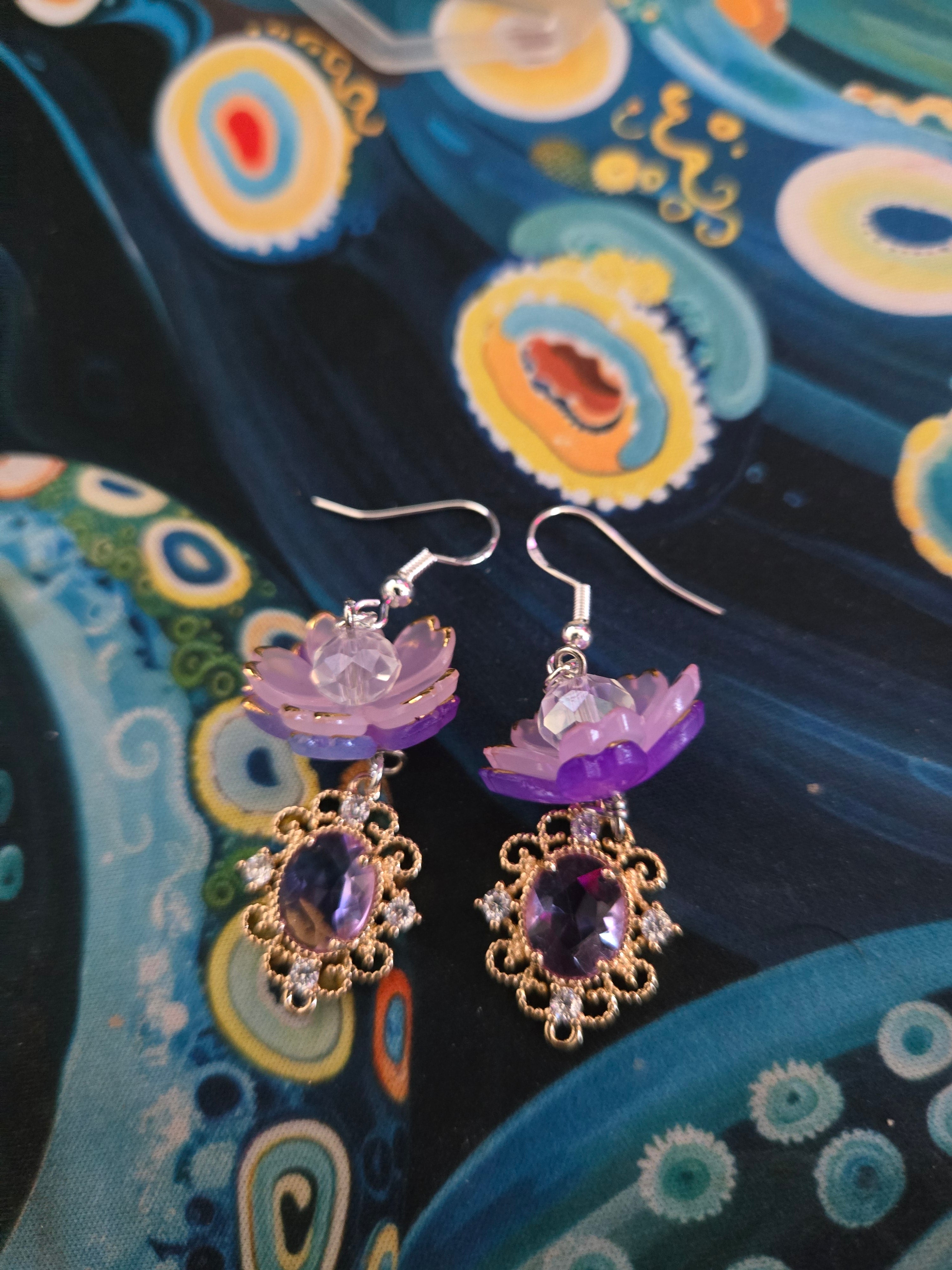 Lotus Earrings
