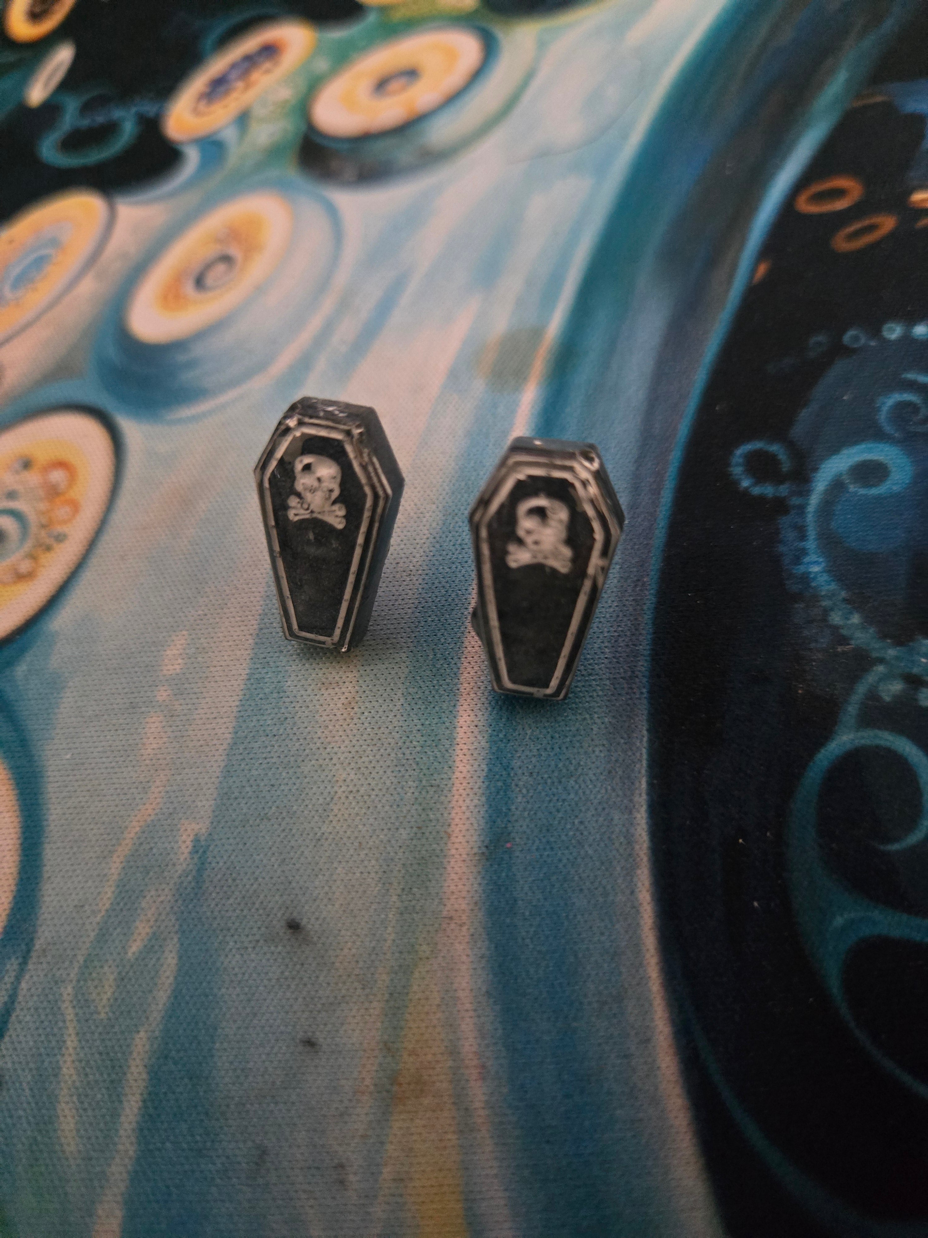 Coffin Earring Studs