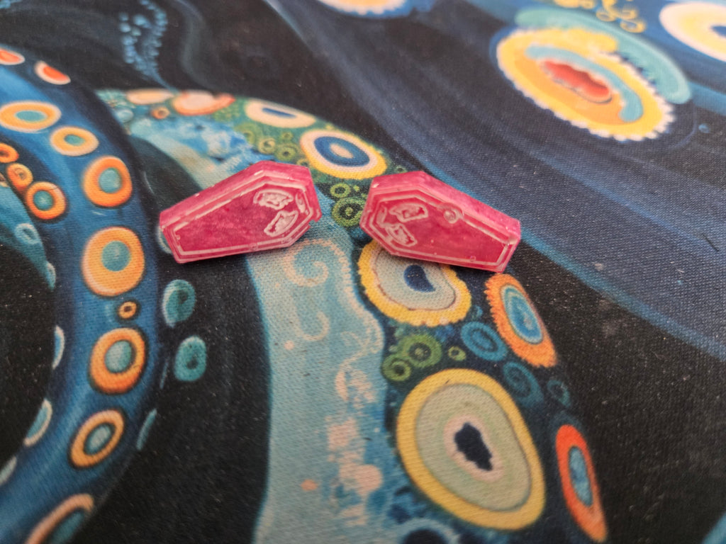 Coffin Earring Studs