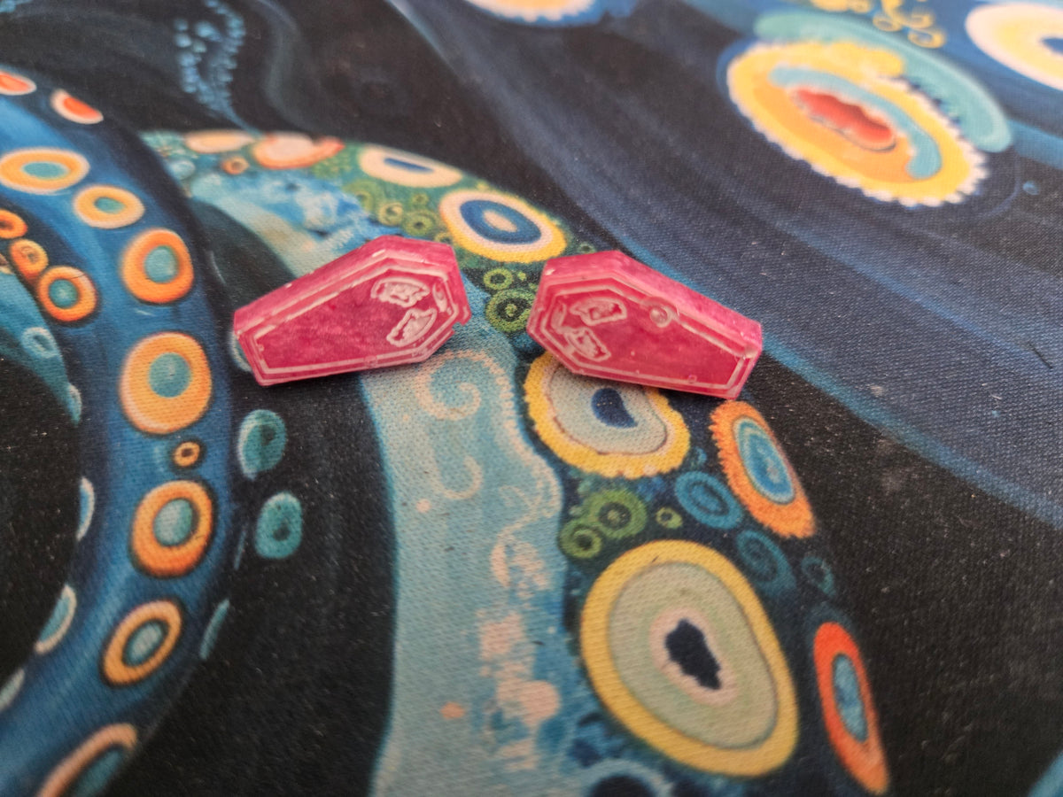 Coffin Earring Studs
