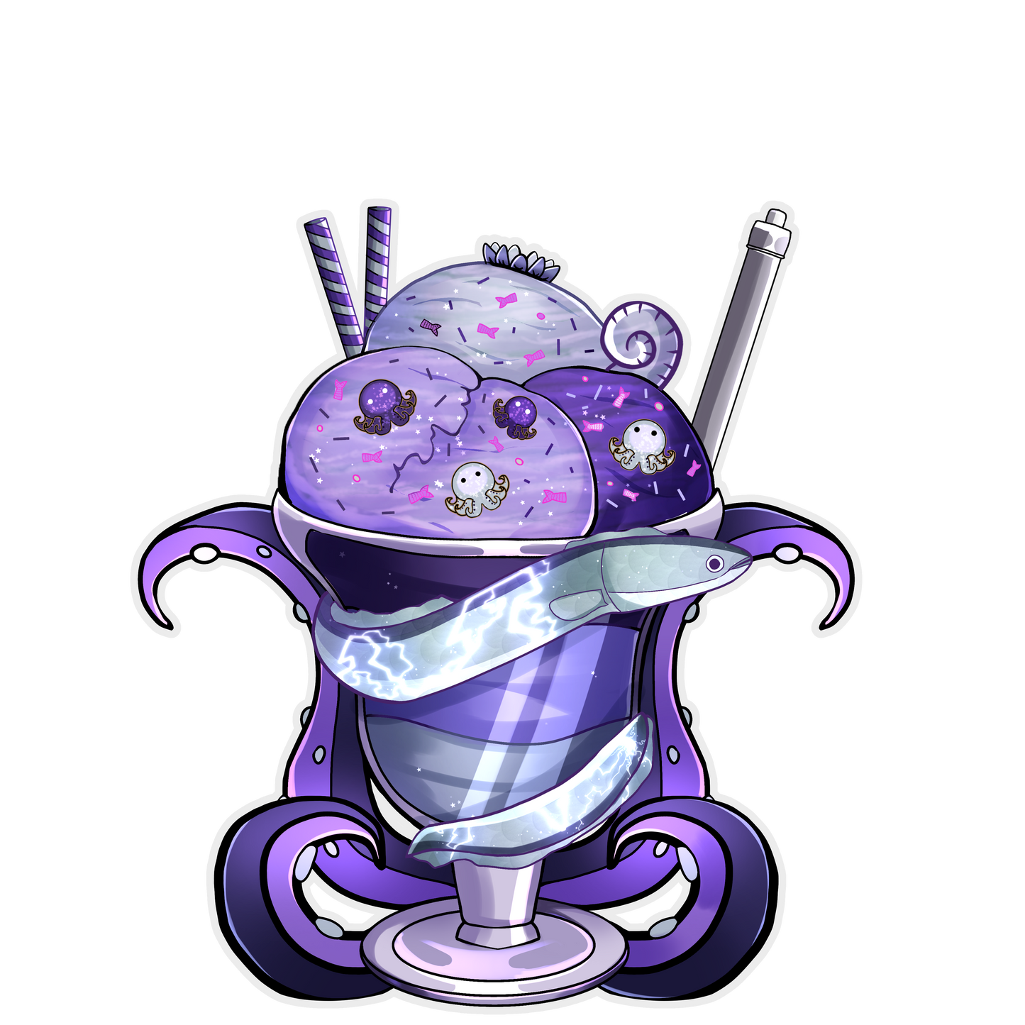 Sea Witch Ice Cream Sticker