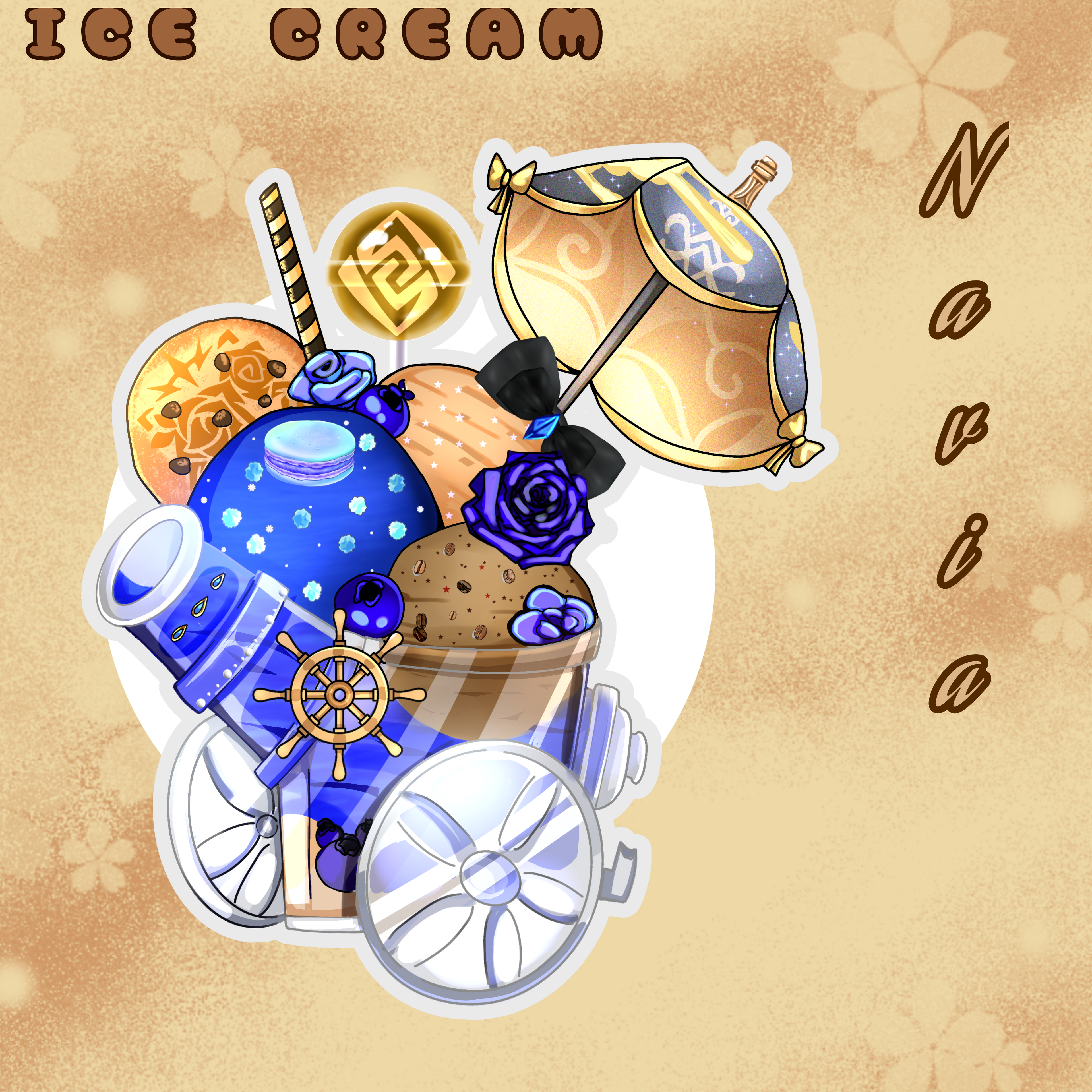 Navia Ice Cream Sticker