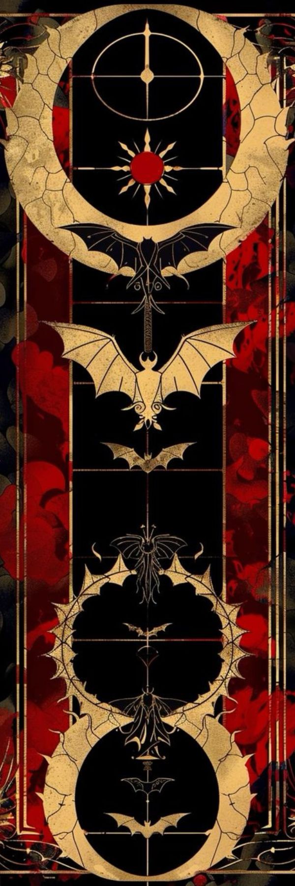 Gothic Bat Bookmark