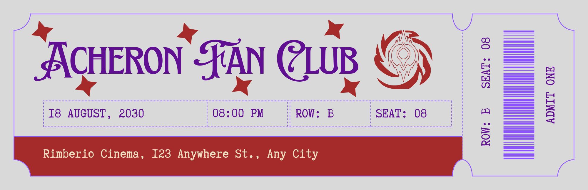 Acheron Fan Bookmark